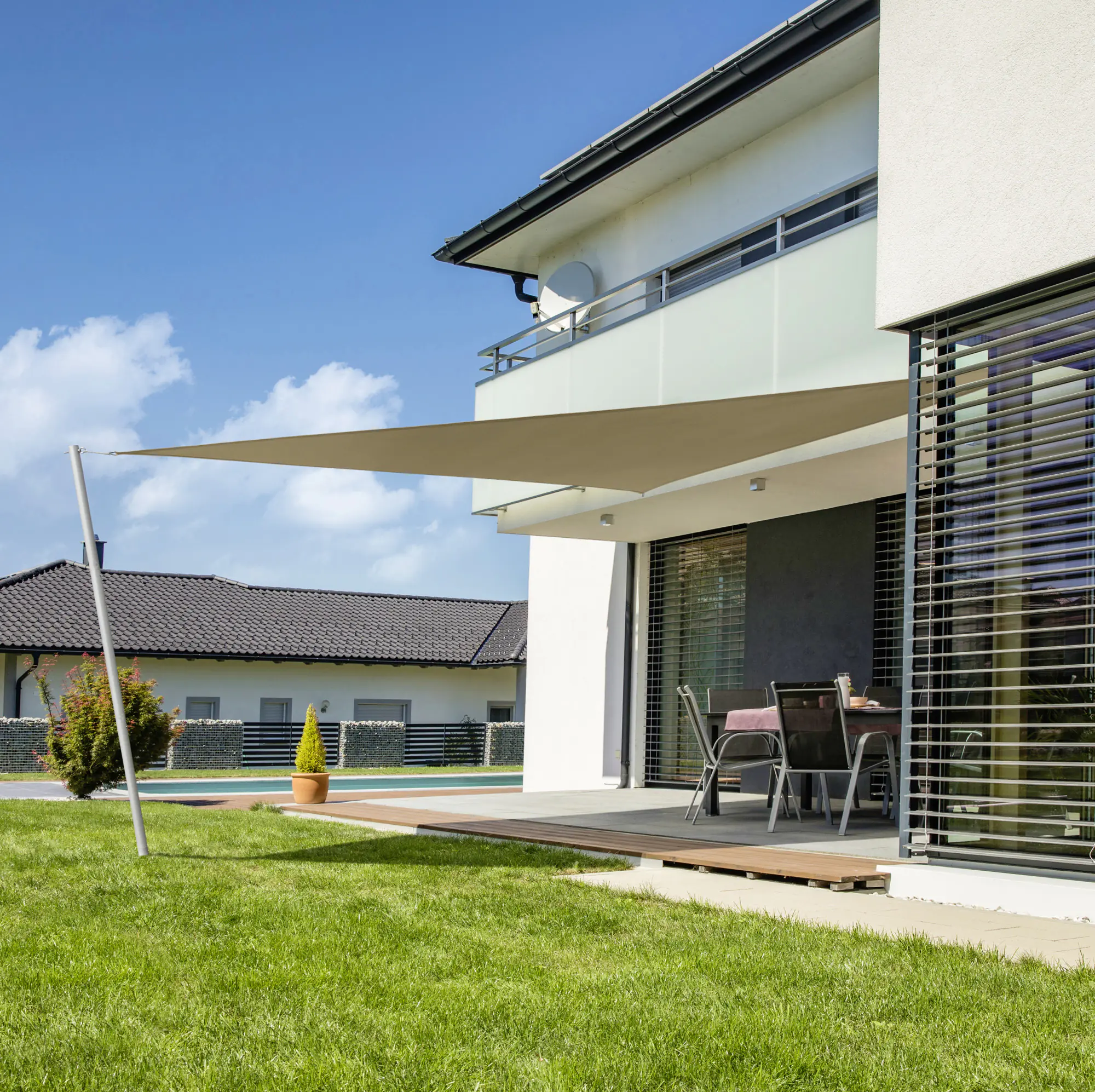 Windhager Sonnensegel Cannes taupe 3 x 3 x 3 m