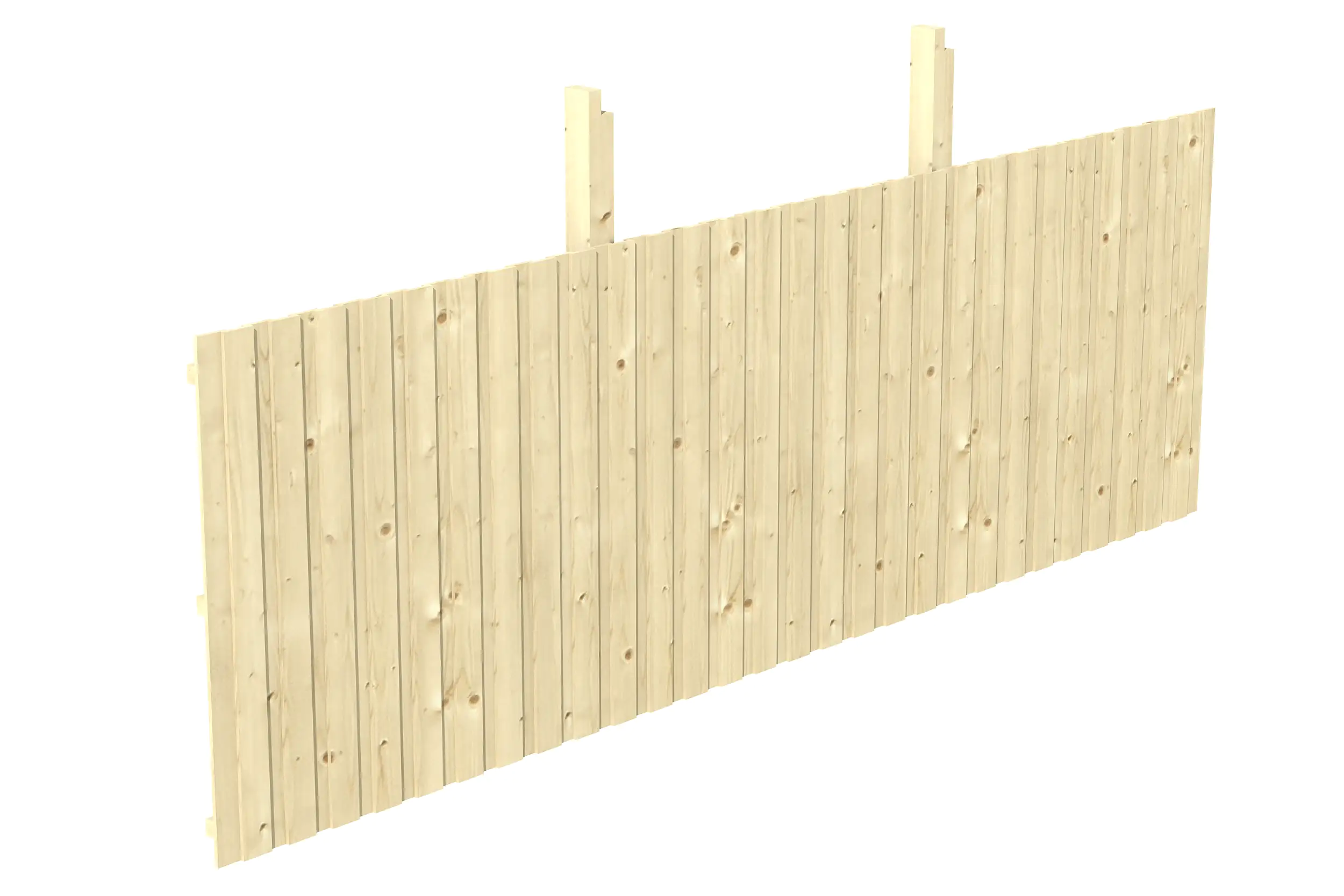 SKAN HOLZ Rückwand Deckelschalung 550 x 180 cm, Fichte, natur