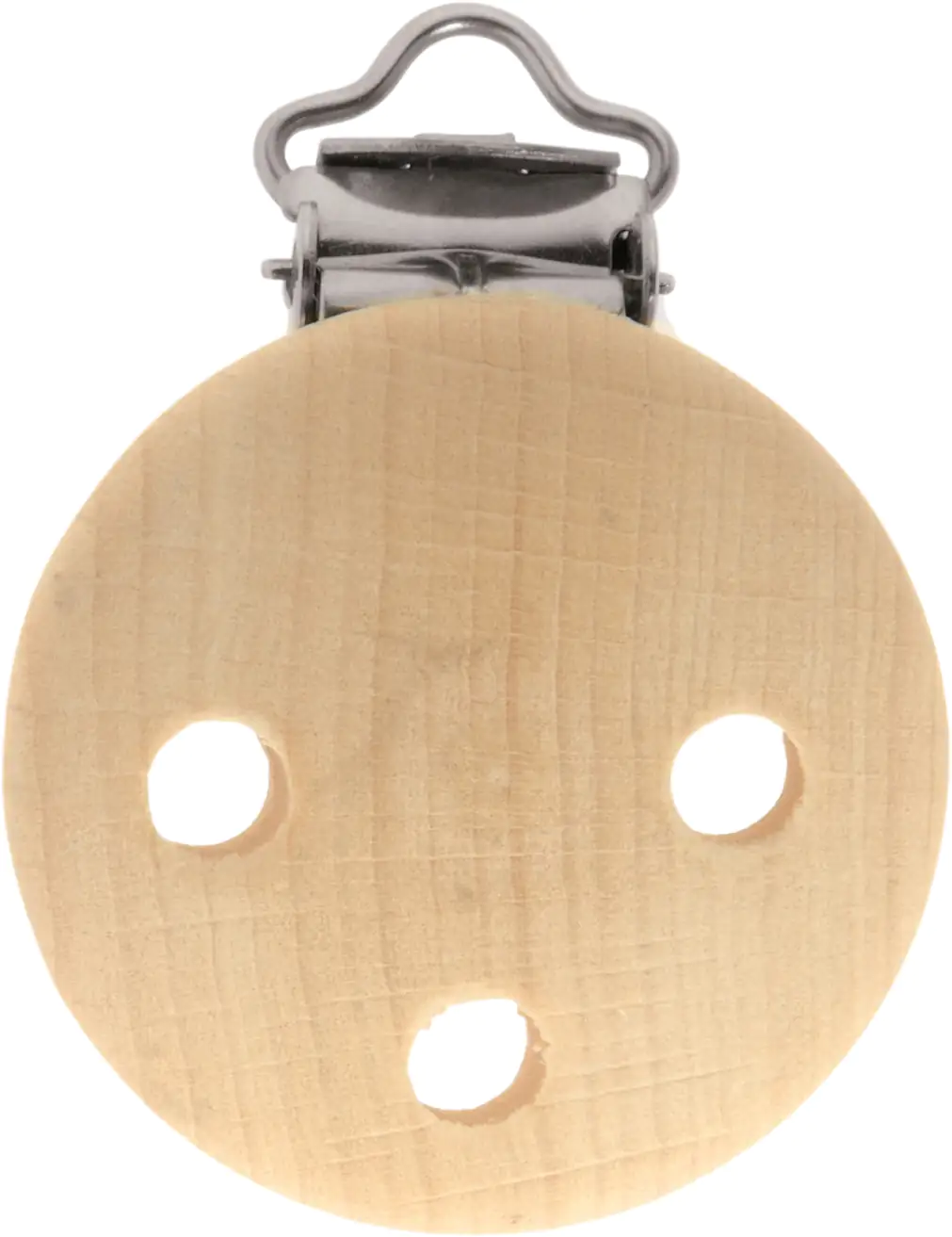 Glorex Nuggi-/Schnullerketten-Clips 35 mm natur, 1 Stück