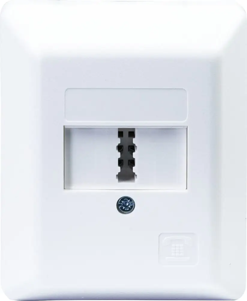 Schwaiger Telefon AnschlussdoseTDA1216 532 TAE (F) weiß, Aufputz, 1x TAE (F)