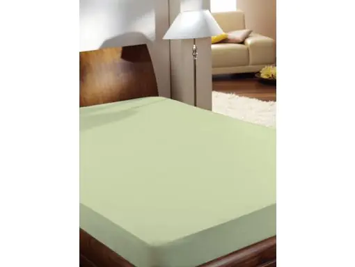 Mako Feinjersey Spannbettlaken 150 x 200 cm limone