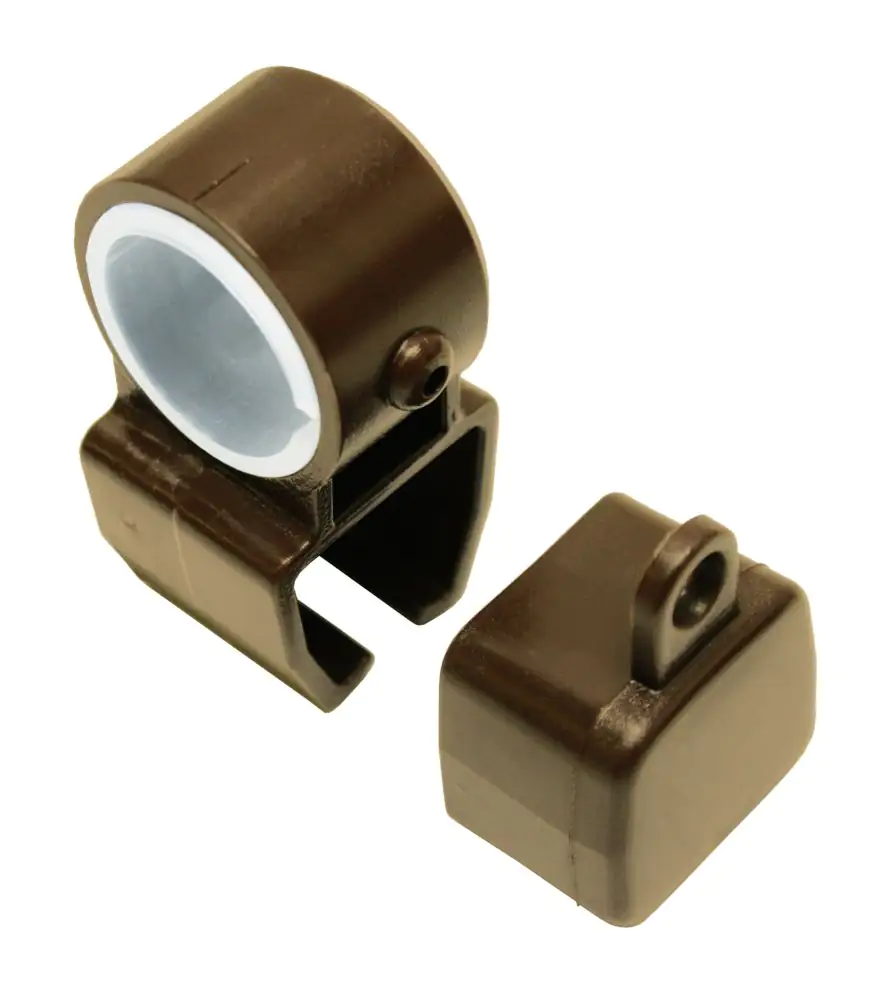 Gardinia Halter und Endkappe für U-Lauf, bronze, 2-er Pack Gardinia Halter und Endkappe für U-Lauf, bronze, 2-er Pack