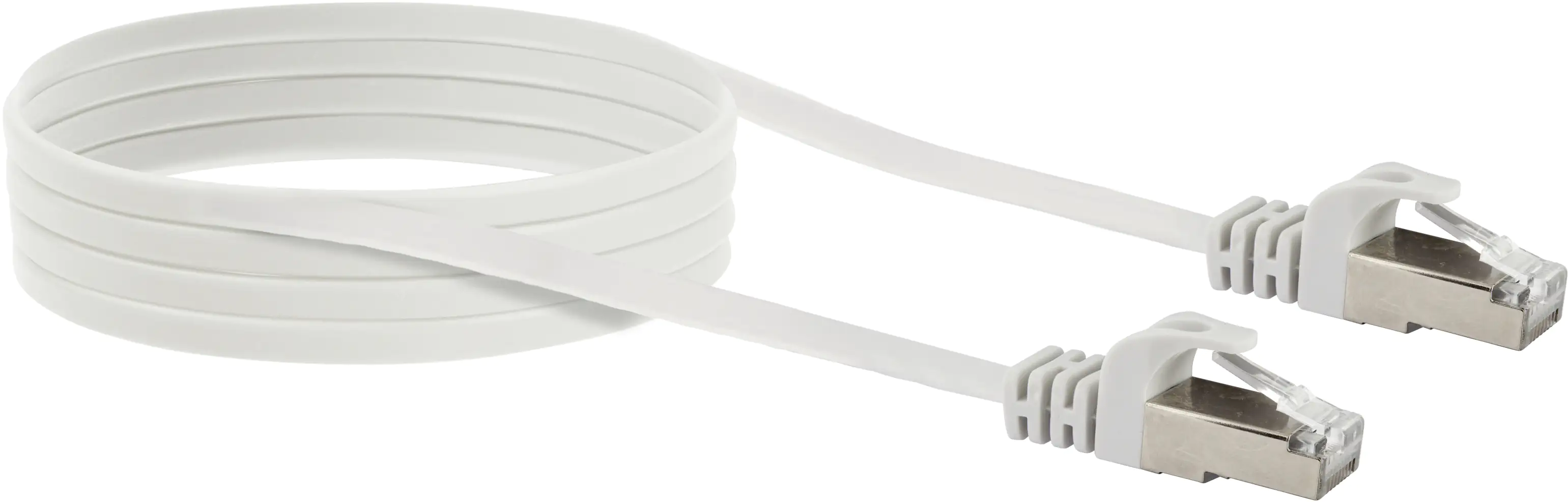 4004005020199_2048724 Schwaiger CAT 6 Netzwerkflachkabel (U/FTP) 10 Meter, weiß