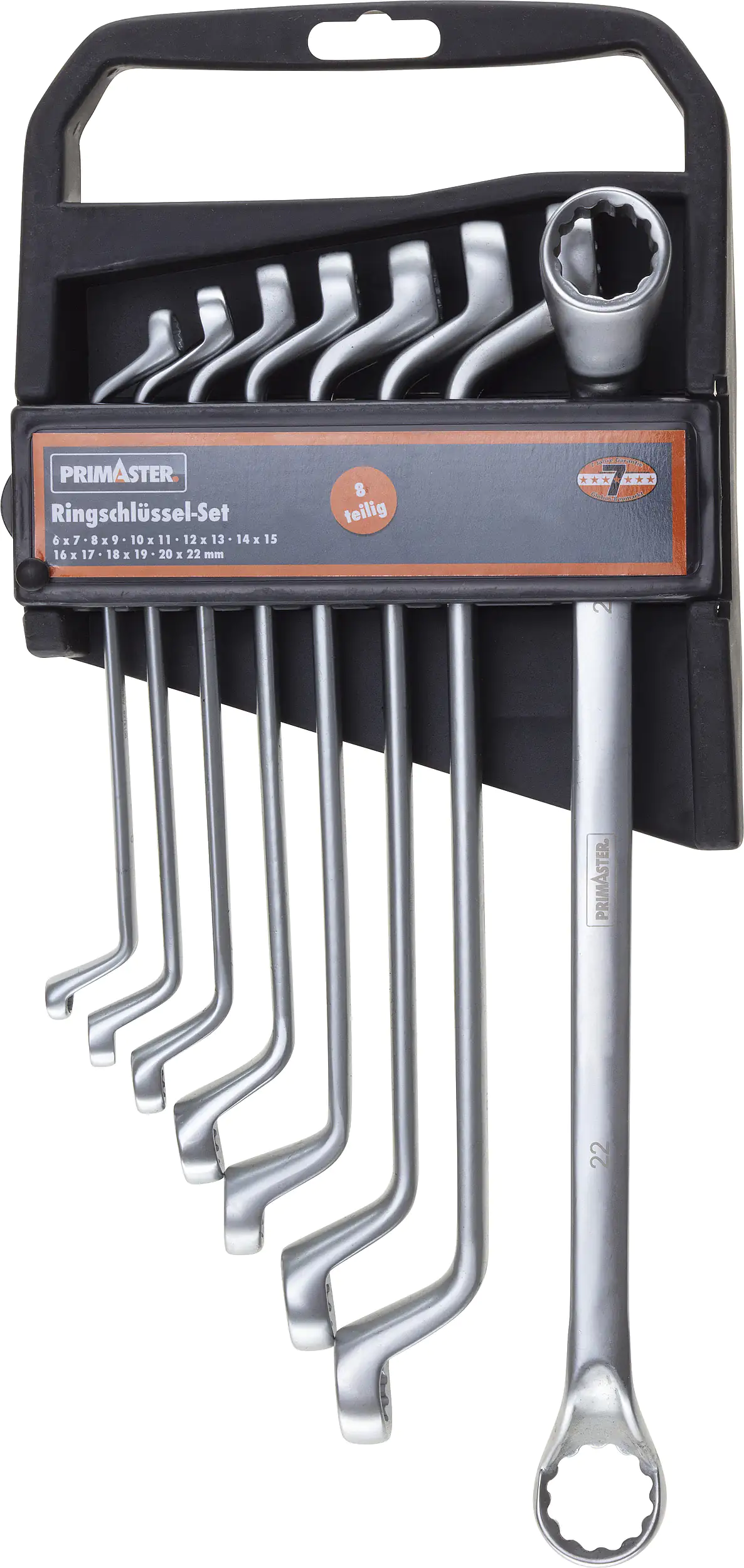 4004646226837 Primaster Ringschlüssel-Set 8-teilig 6 - 22 mm