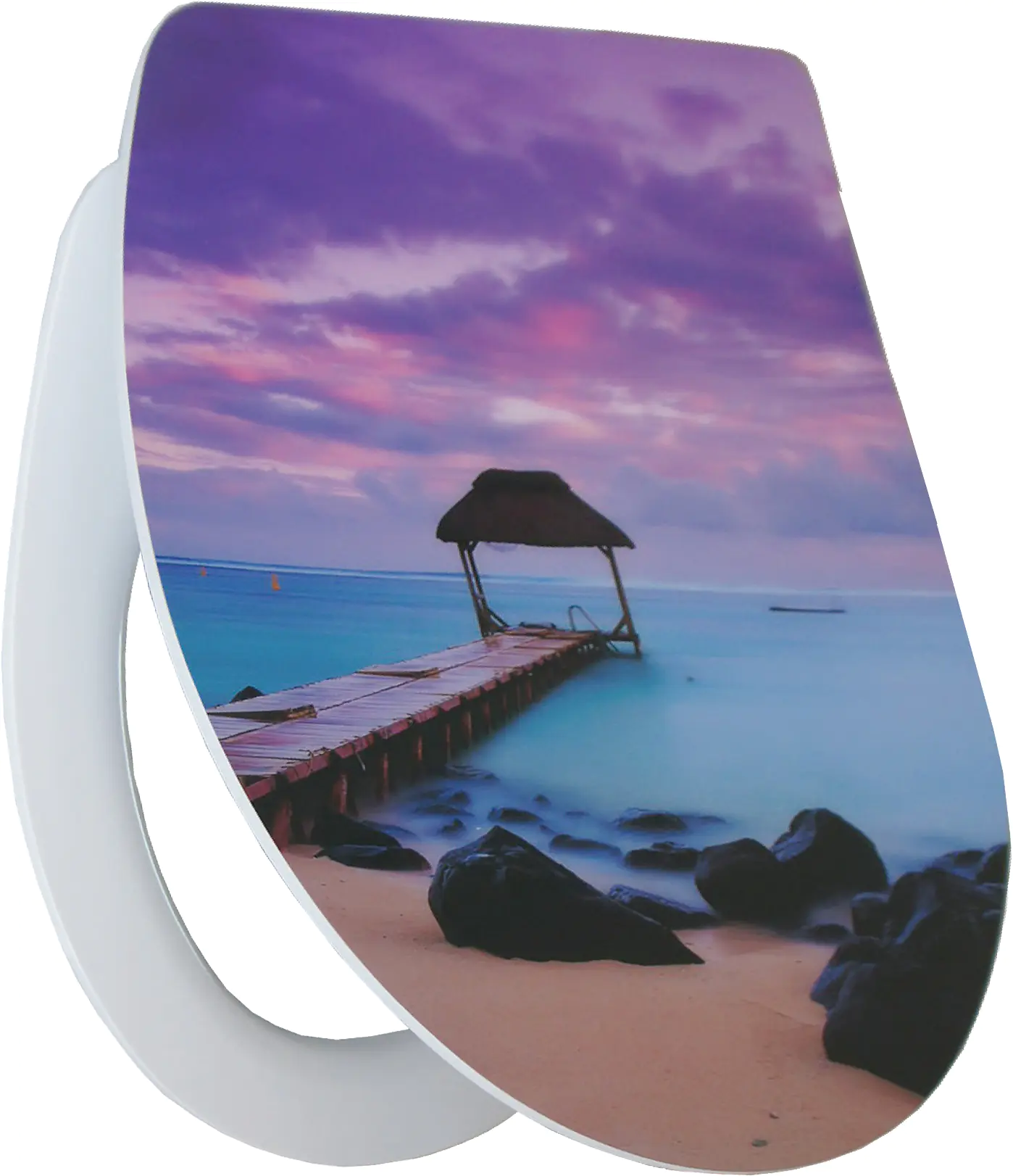Primaster WC-Sitz mit Absenkautomatik Sunset weiß Primaster WC-Sitz mit Absenkautomatik Sunset weiß
