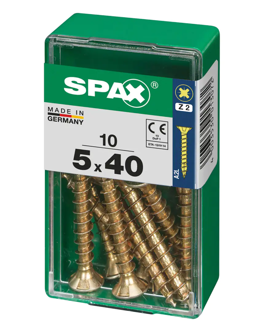 Spax Universalschrauben 5.0 x 40 mm PZ 2 - 10 Stk.