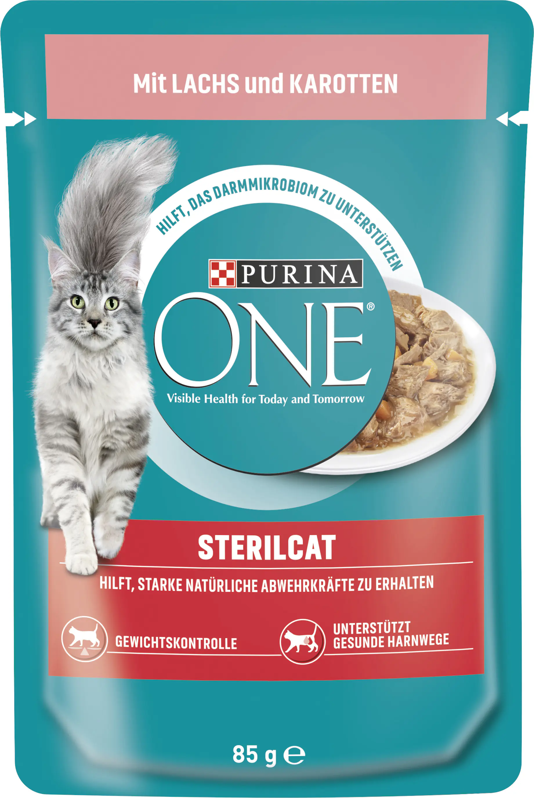 Purina ONE Sterilcat Lachs Katzennassfutter 85 g