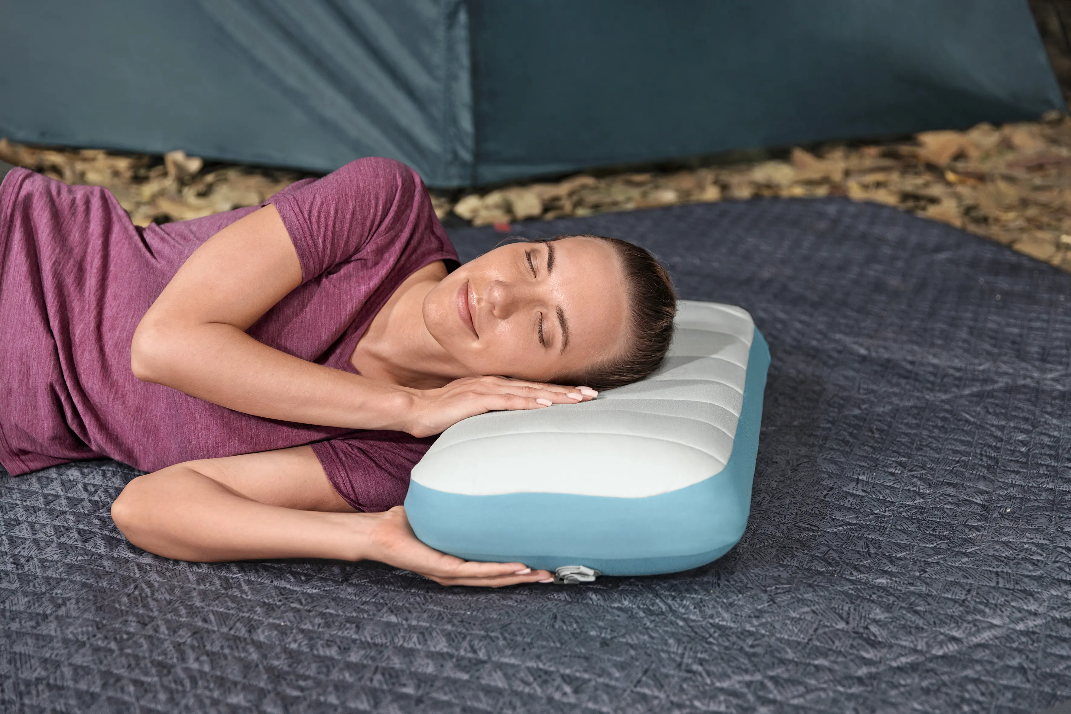 Bestway Luftkissen Alpinelie türkis 50 x 28 x 12 cm