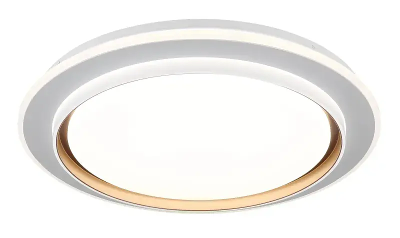 Globo Deckenleuchte Janice 49 x 7 cm (Ø x H) weiß matt RGB