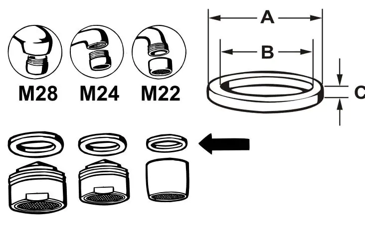 Cornat Gummidichtung für Luftsprudler M24