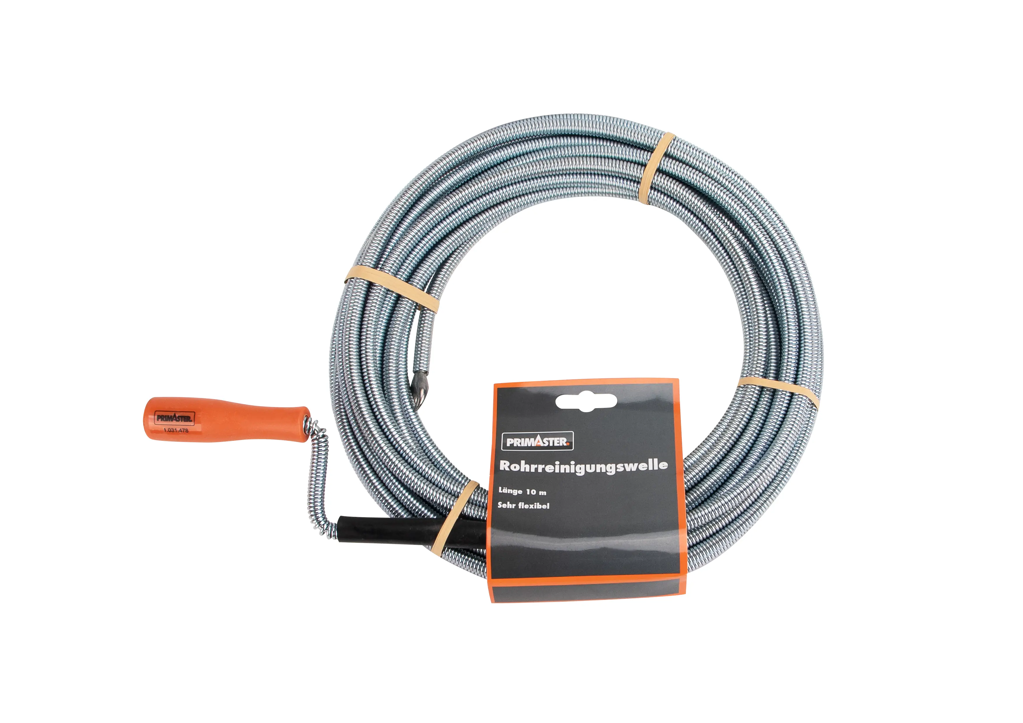 Primaster Rohrreinigungswelle 10 m mit Kurbel Primaster Rohrreinigungswelle 10 m mit Kurbel