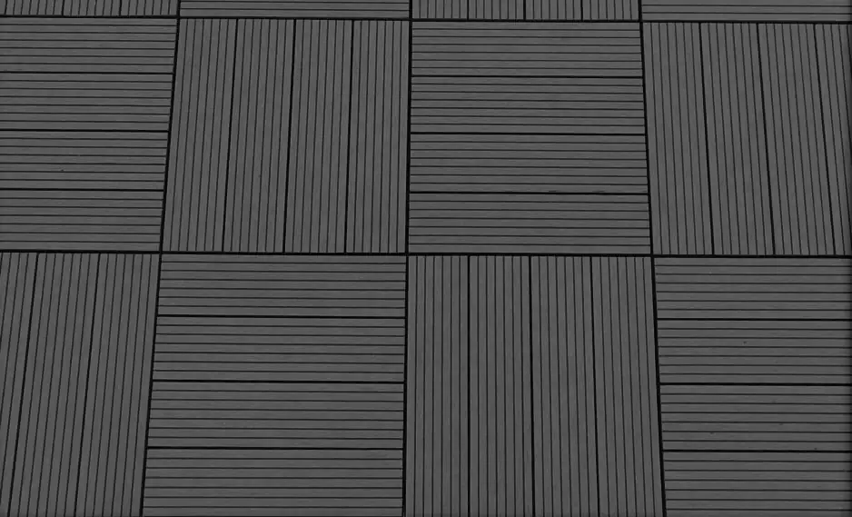 TrendLine Klickfliese WPC 30 x 30 x 2,1 cm dunkelgrau 10 Stück TrendLine Klickfliese WPC 30 x 30 x 2,1 cm dunkelgrau 10 Stück