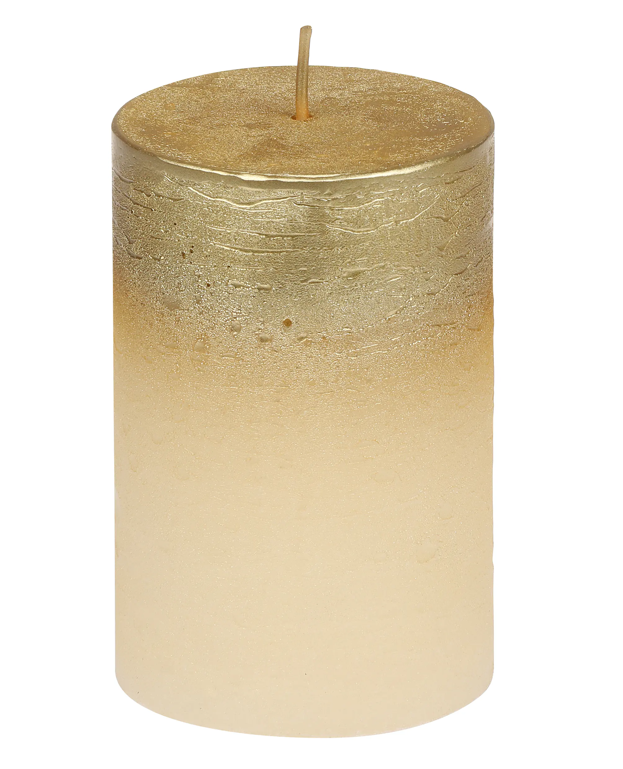 Steinhart Stumpenkerze Foggy Ø 6,8 x 10 cm champagner