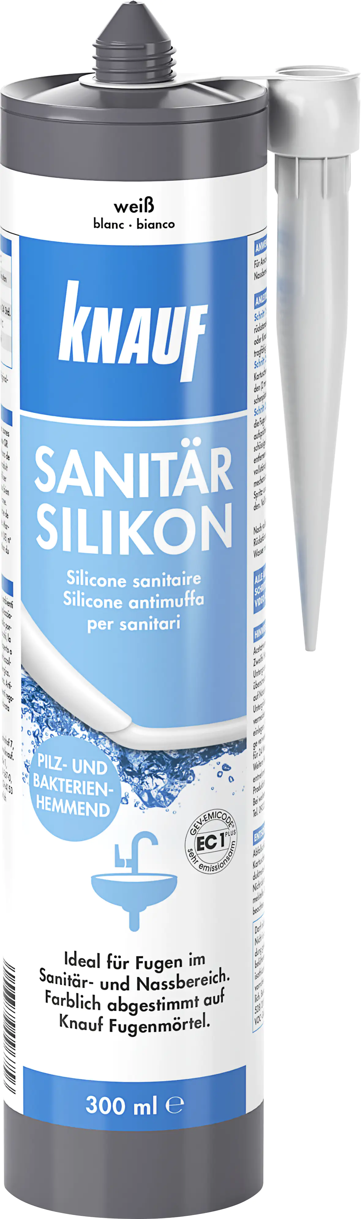 Knauf Sanitär Silikon weiß 300 ml Knauf Sanitär Silikon weiß 300 ml