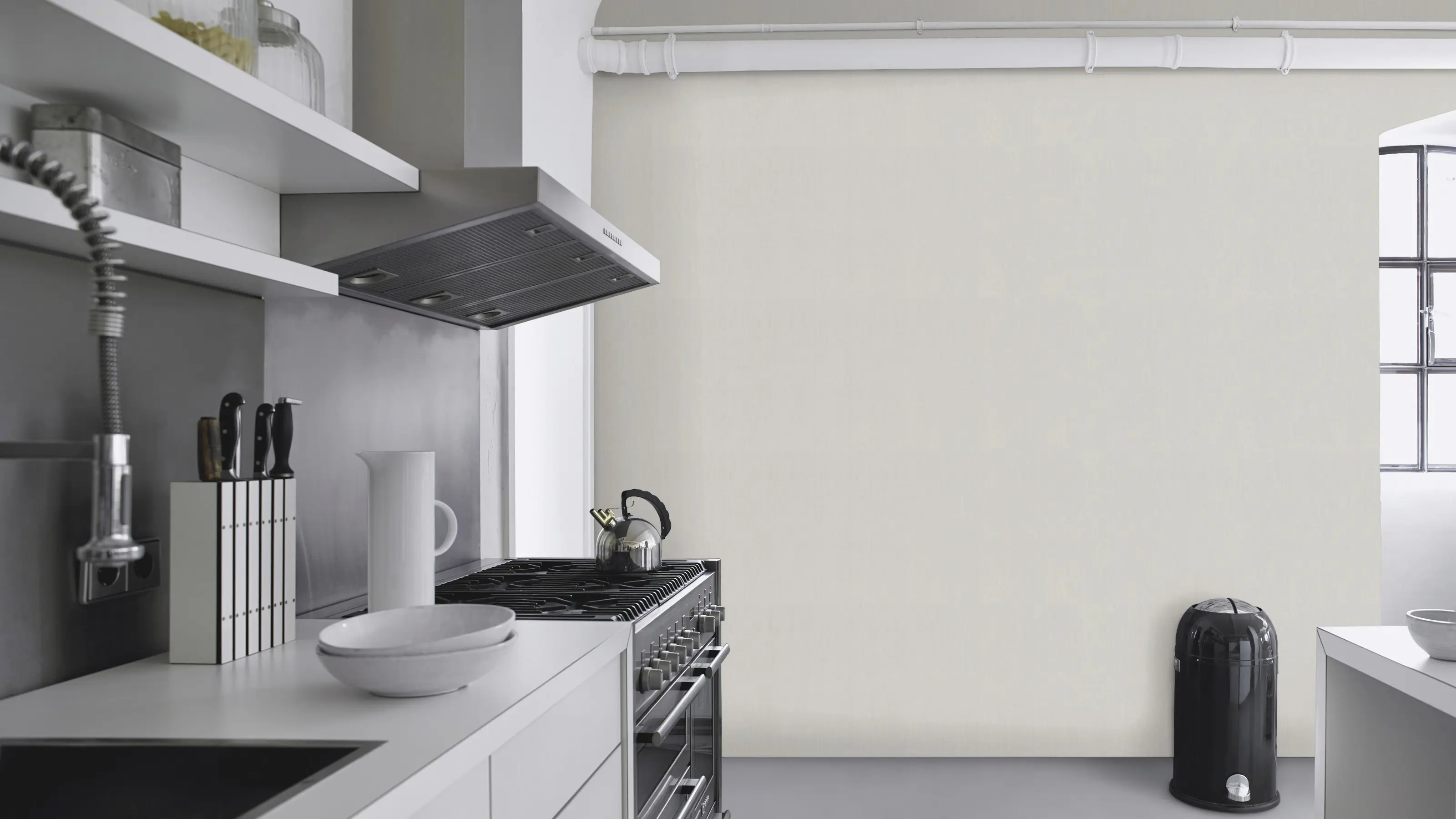 Rasch Vliestapete 746051 Grau-Hellgrau Uni 10,05 m x 0,53 m