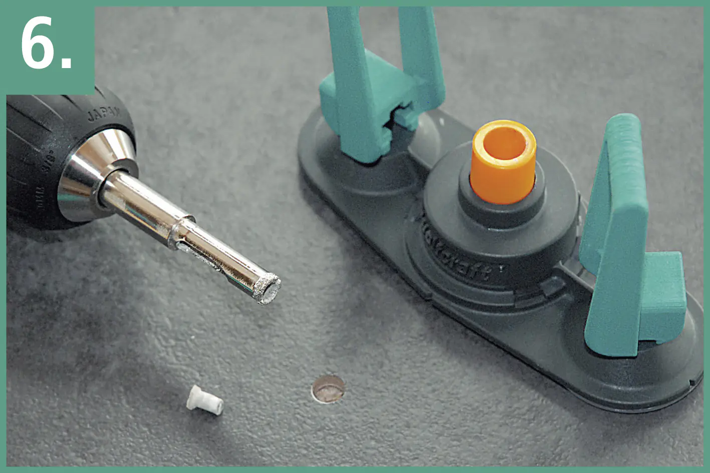 Wolfcraft Führung für Bohrkronen diamantbestreut Ceramic Ø 5 - 10 mm Wolfcraft Führung für Bohrkronen diamantbestreut Ceramic Ø 5 - 10 mm