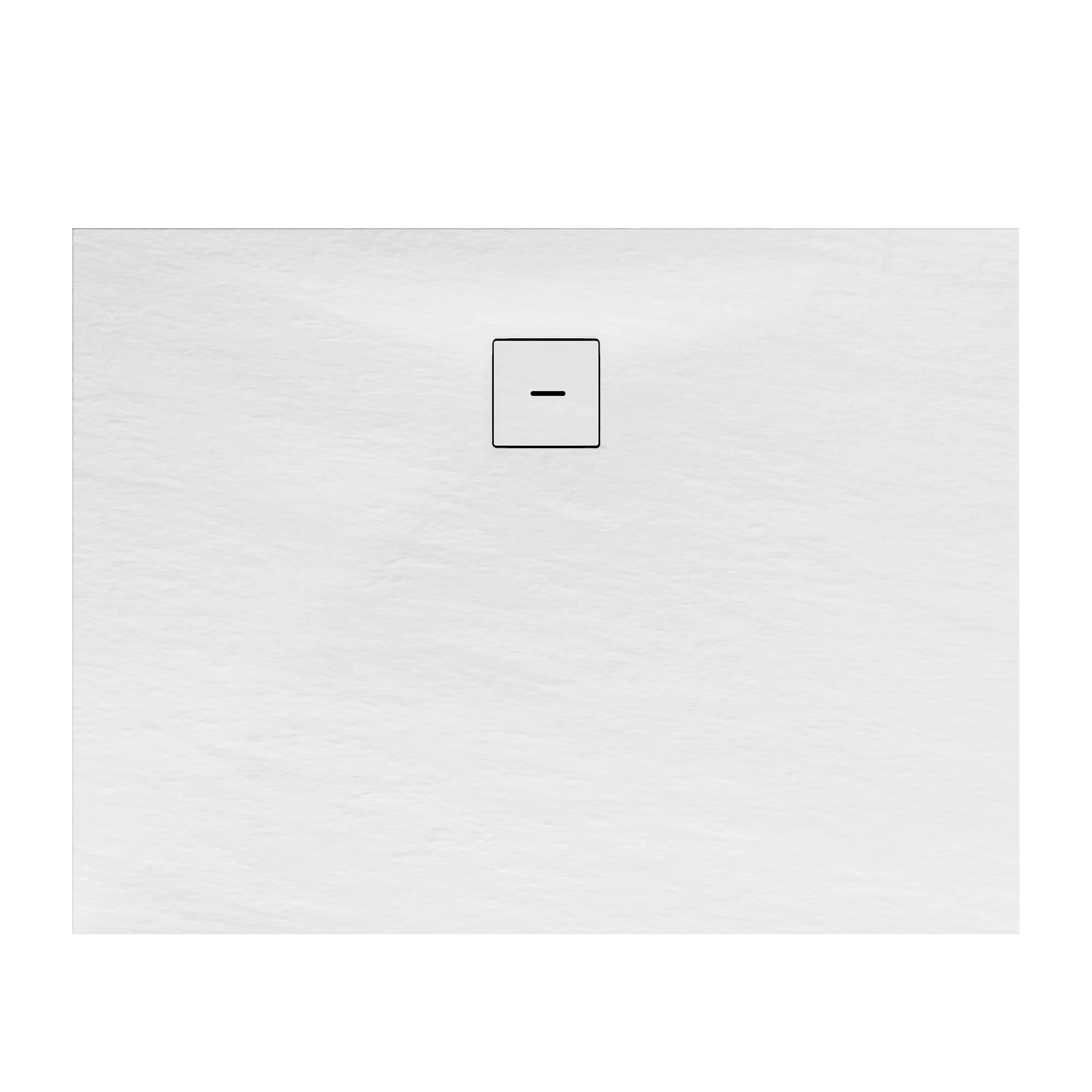 Schulte Duschwanne Steinstruktur 100 x 75 cm weiß