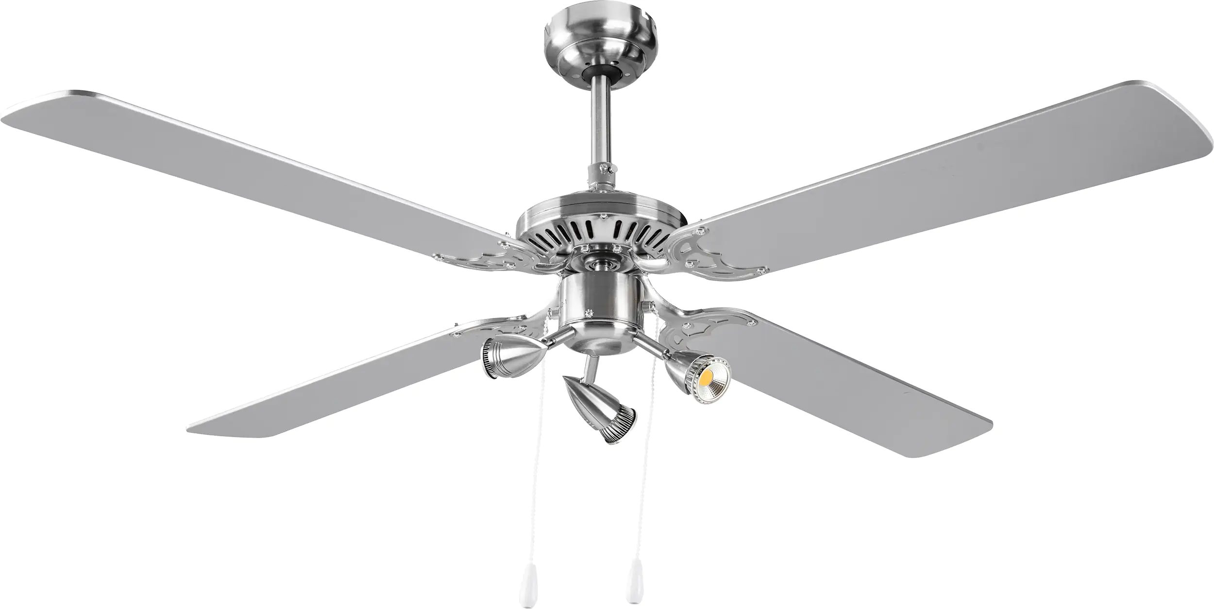 Deckenventilator Cora ca. Ø 105 cm, 3 x 25 W, 3 Stufen, grau