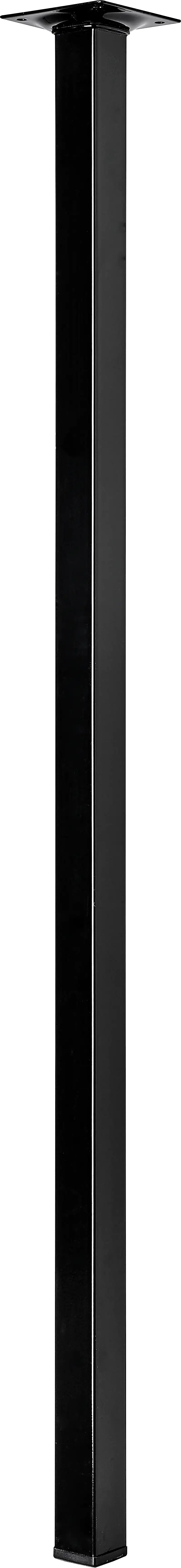 Hettich Tischbein 70 x 2,5 x 2,5 cm Stahl schwarz - 1 Stück