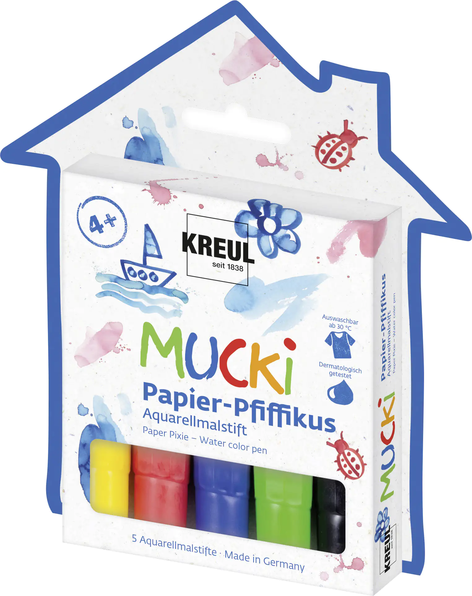 Kreul Papier-Pfiffikus Aquarellmalstift 5er Set Kreul Papier-Pfiffikus Aquarellmalstift 5er Set