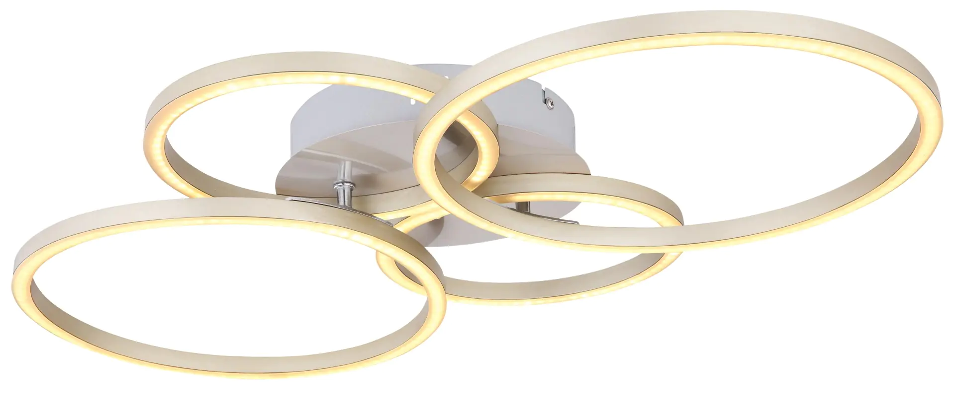 Globo LED-Deckenleuchte KENDY 4 Ringe