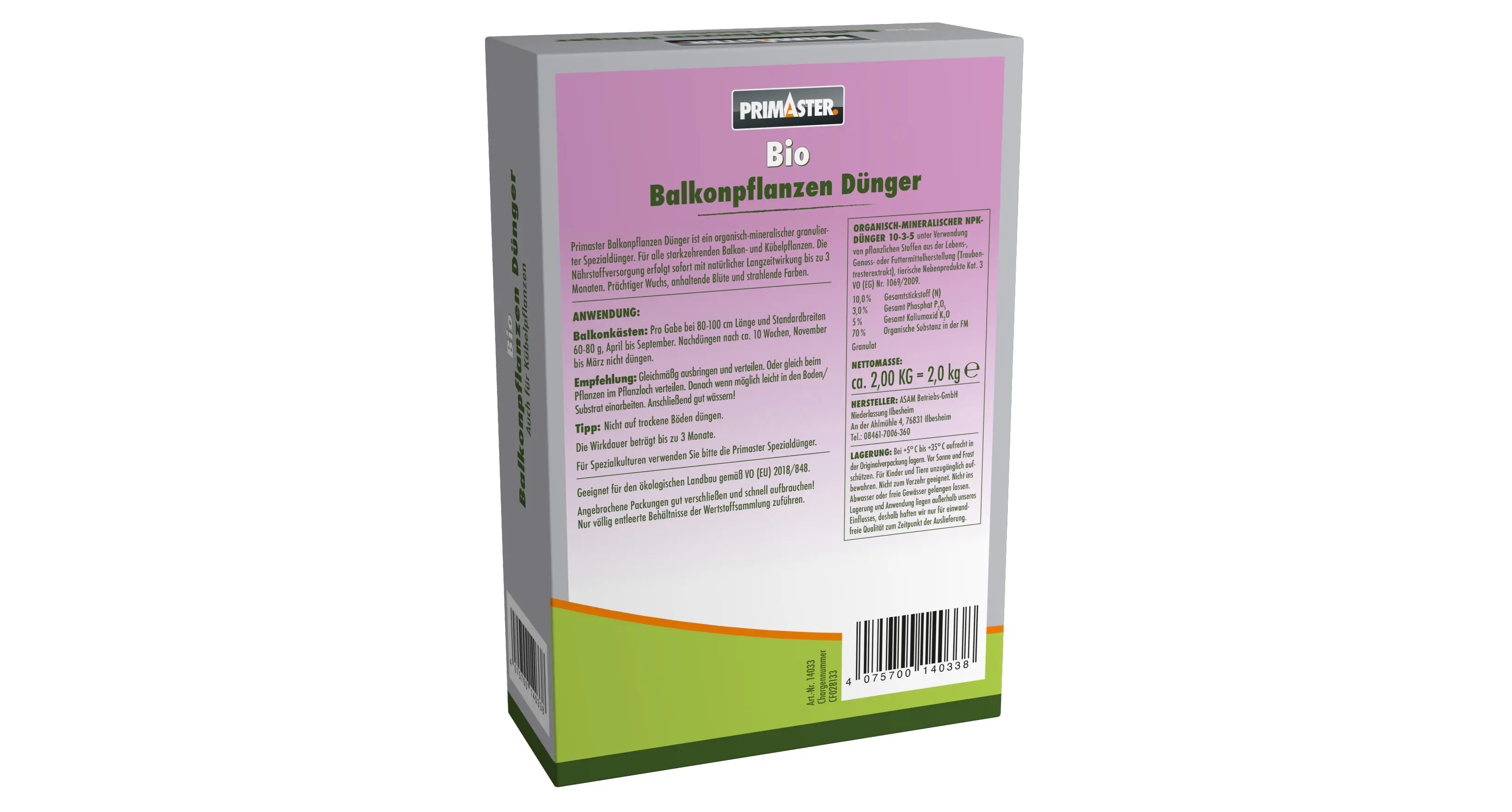 Primaster Bio Balkondünger 2 kg