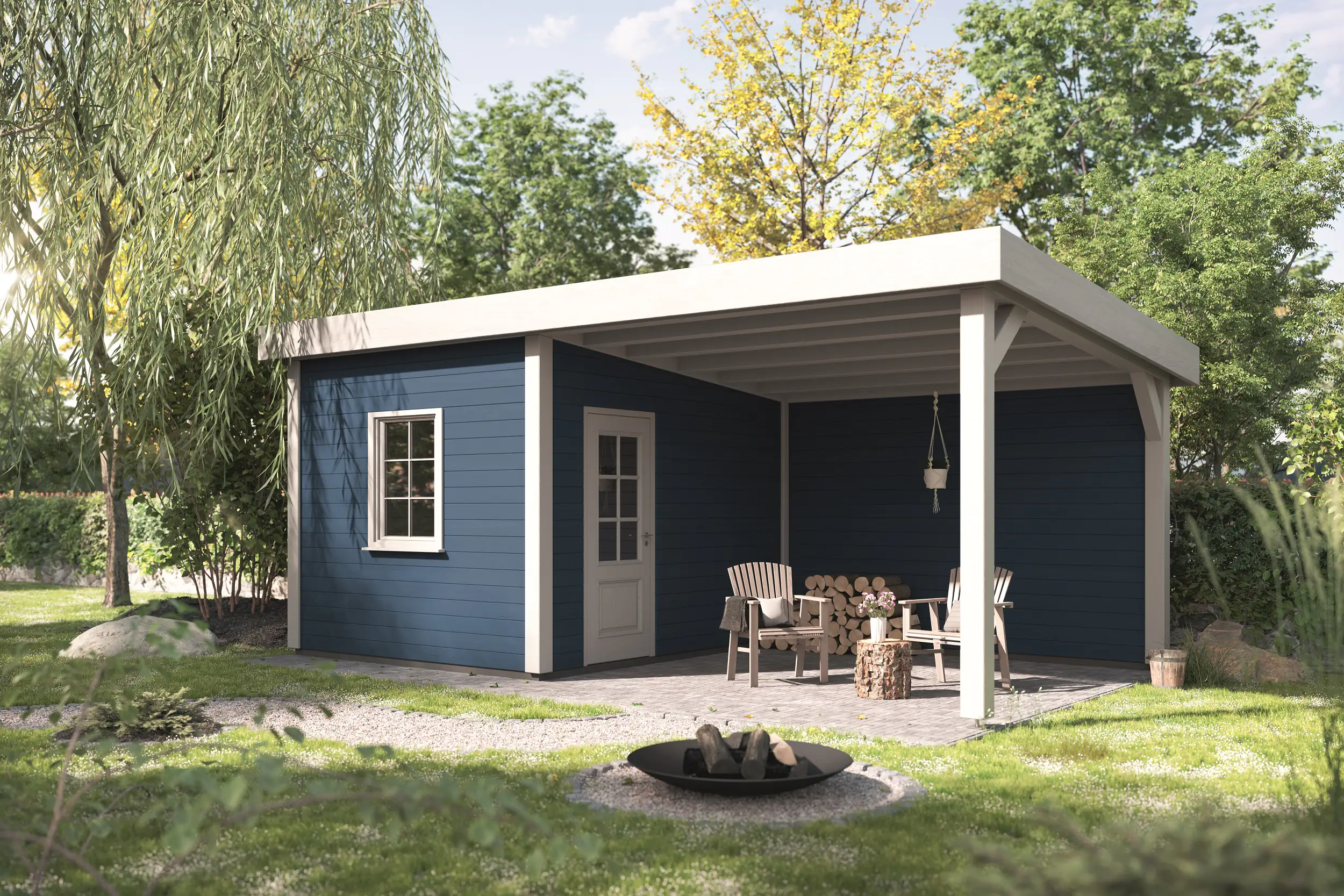 Alpina Wetterschutzfarbe deckend 0,75 L friesenblau Alpina Wetterschutzfarbe deckend 0,75 L friesenblau