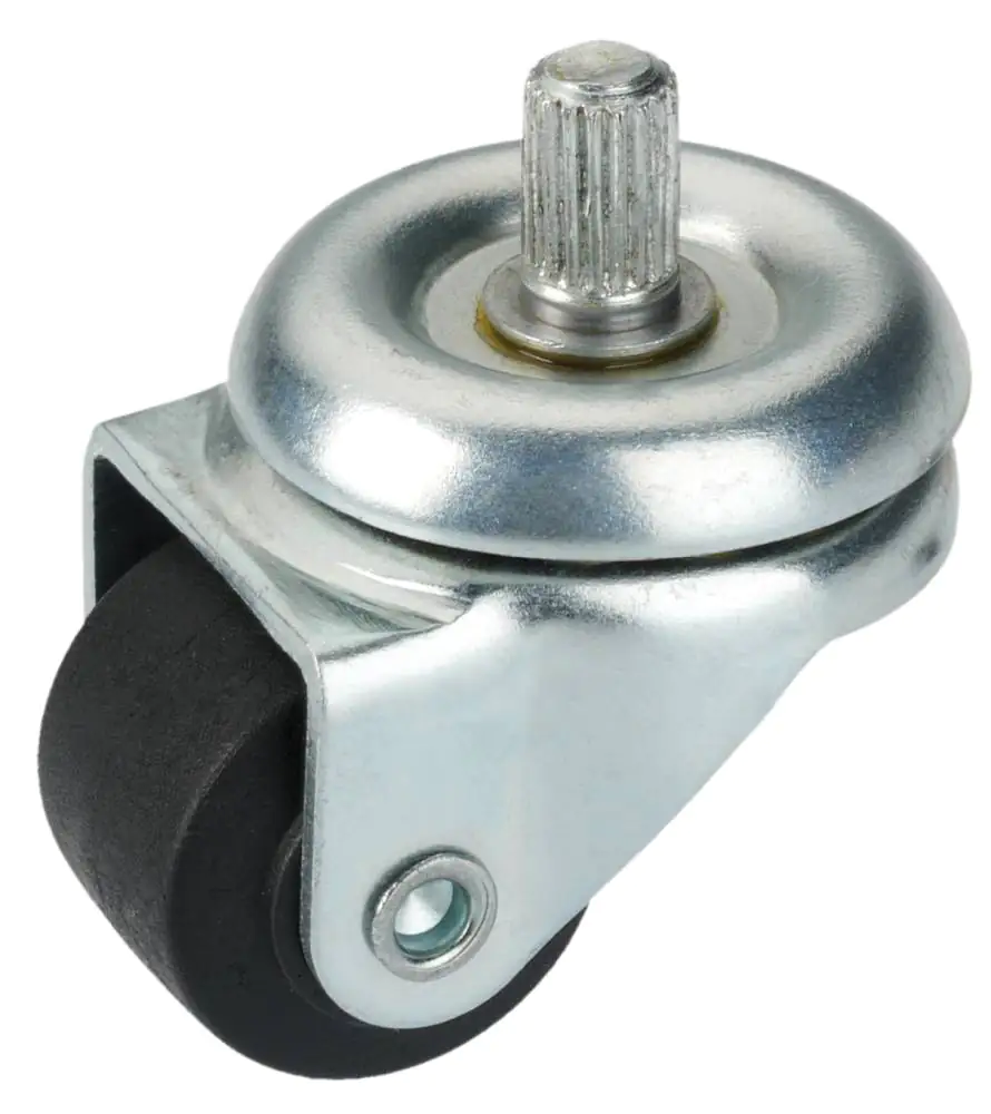 Lenkrolle mit Riffelstift 20 x 15 mm, Tragkr. 45 kg