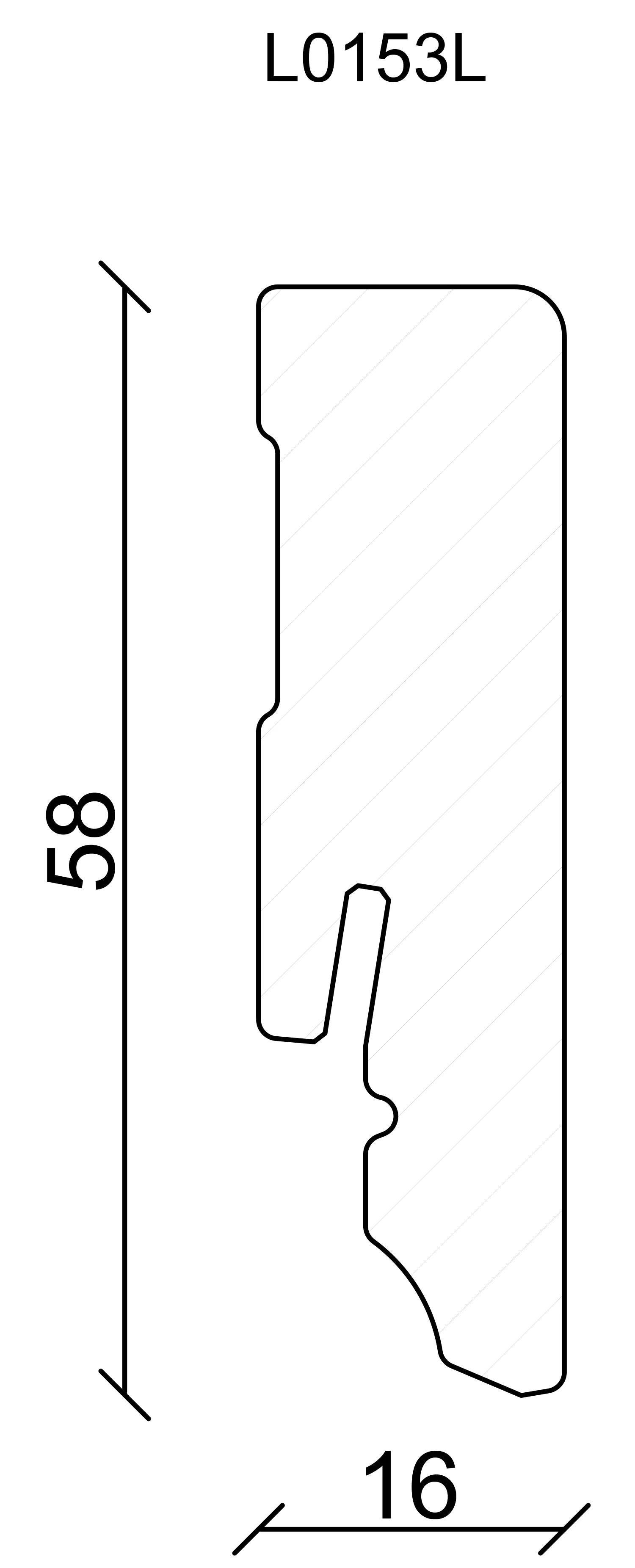 9010115131002_2165094 FN Neuhofer Sockelleiste Eckig 240 cm 58 x 16 mm Fichte oder Kiefer
