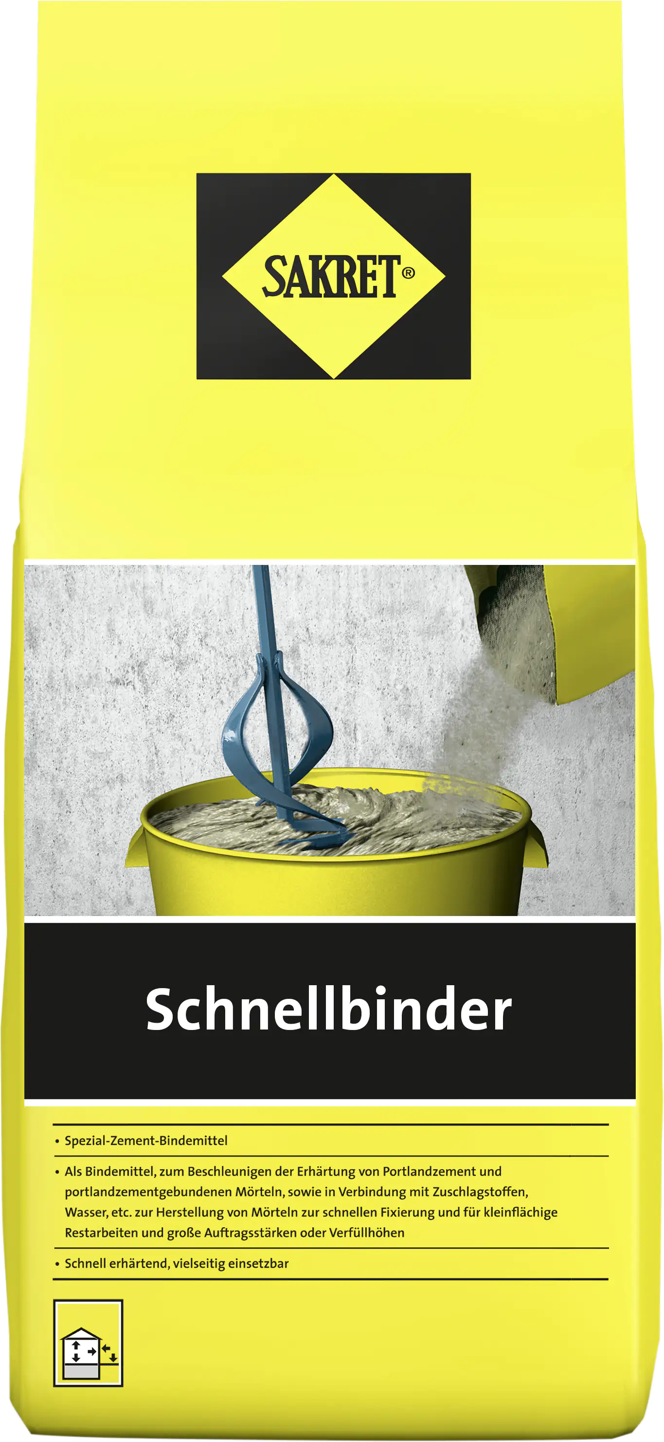 SAKRET Schnellbinder 5 kg Beutel grau