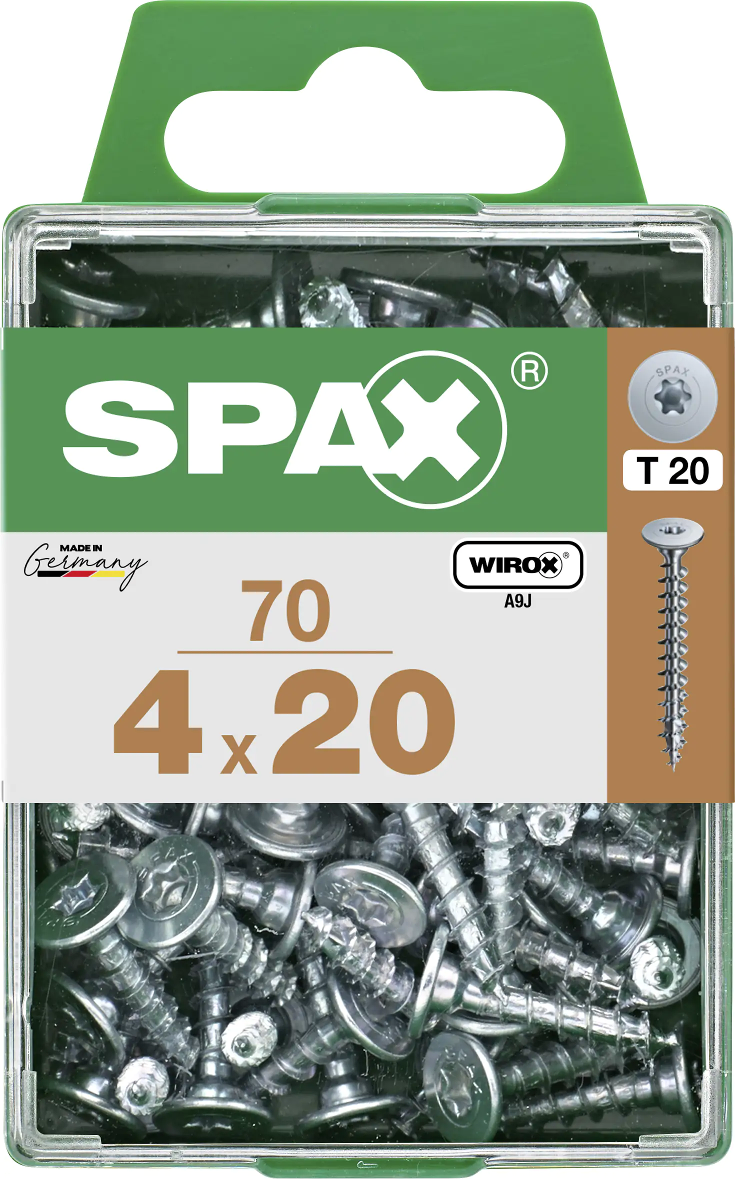 Spax Möbelbauschrauben 4.0 x 20 mm TX 20 - 70 Stk.