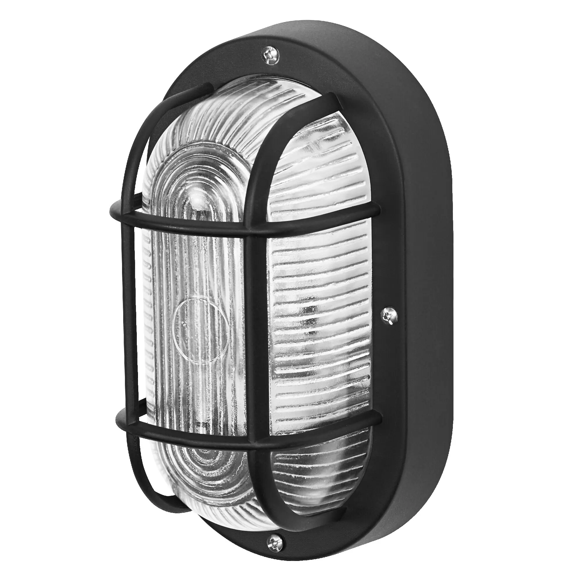 Osram LED Wandleuchte Bulkhead Essential Oval E27 schwarz