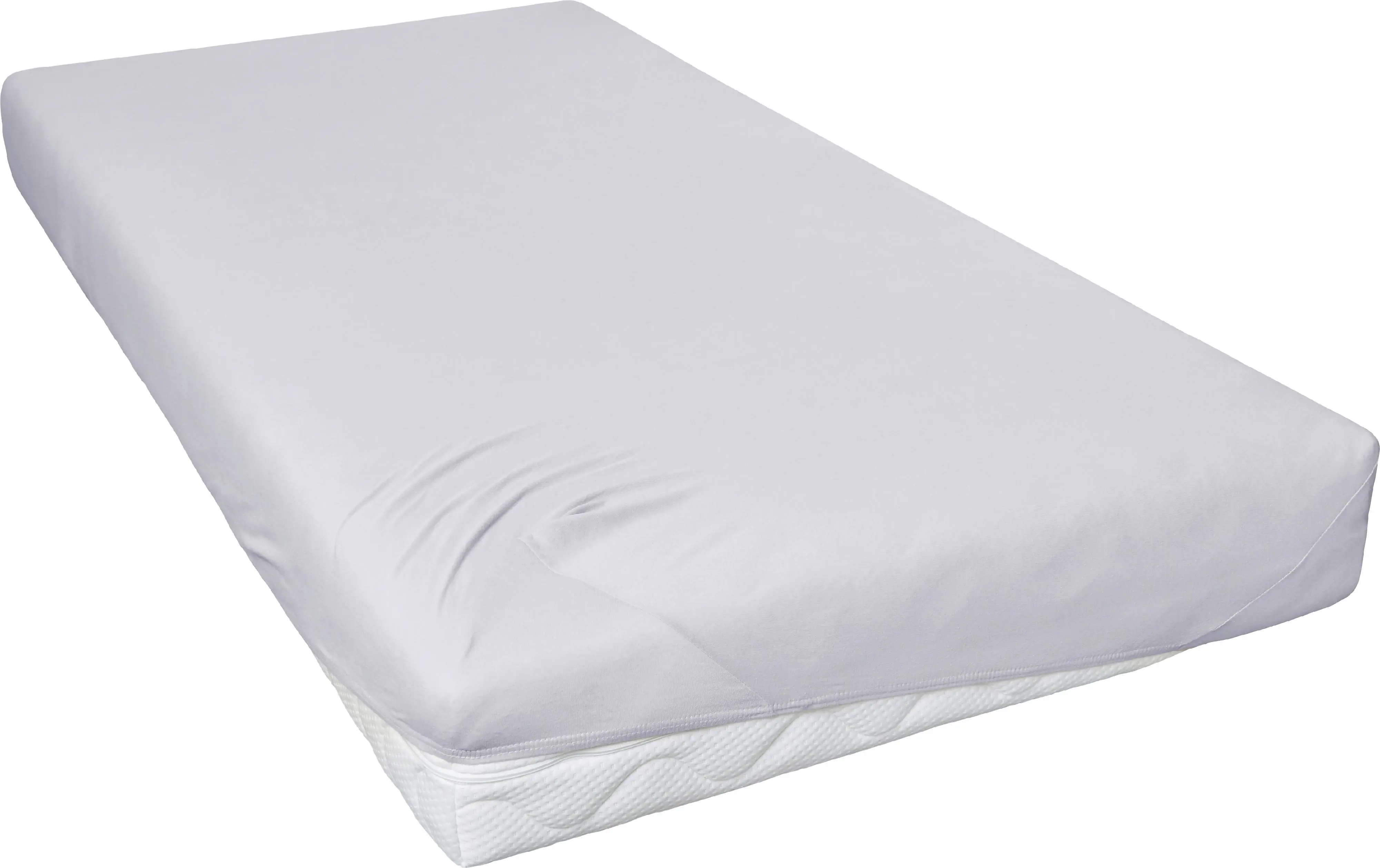 Jersey Spannbettlaken 100 x 200 cm hellgrau