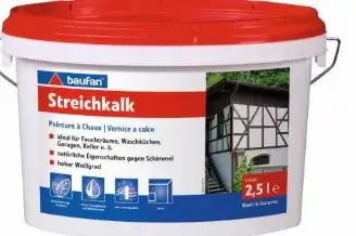 Baufan Streichkalk 2,5 L weiß