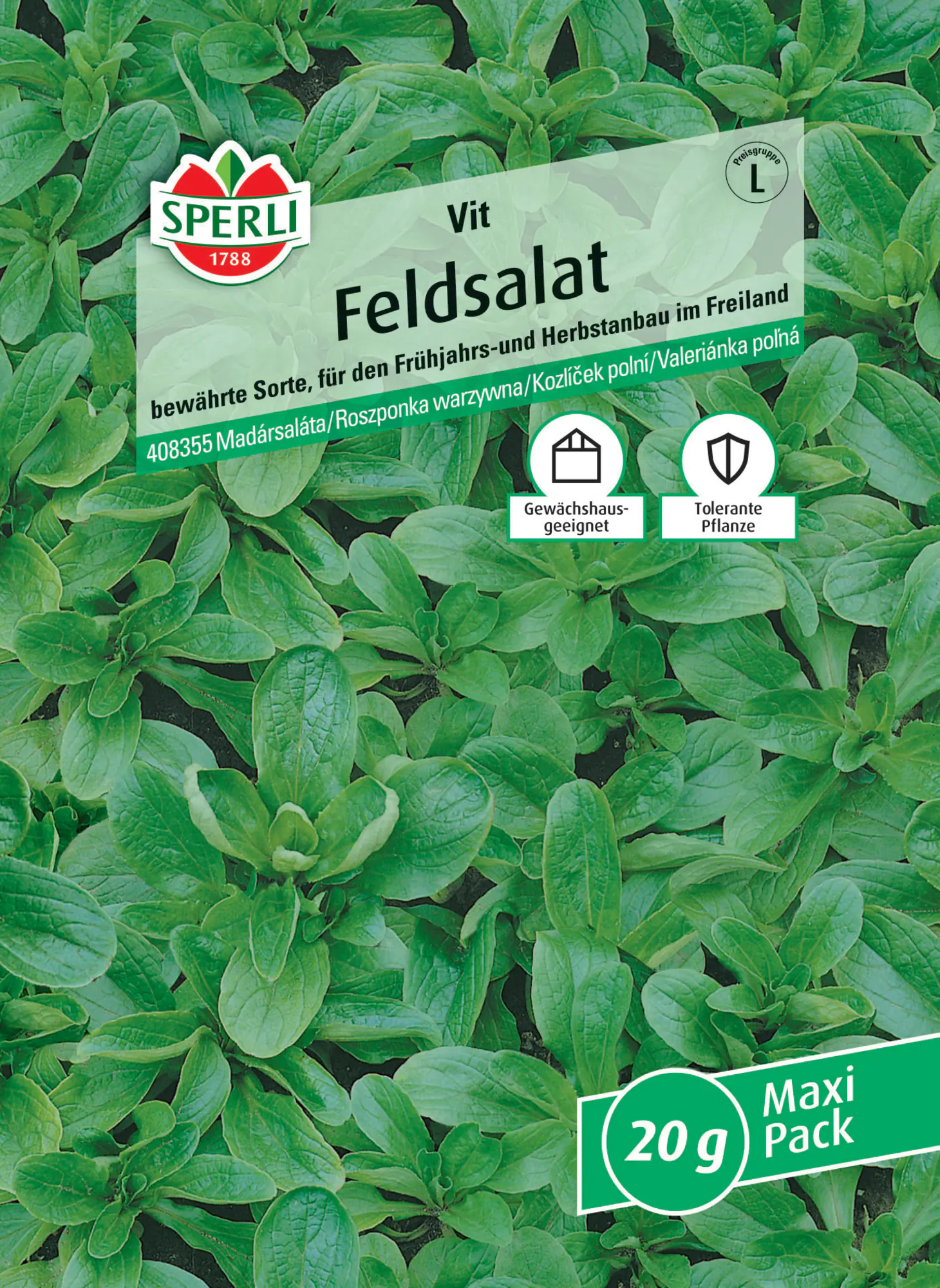 Sperli Feldsalat Vit MaxiPack 20g