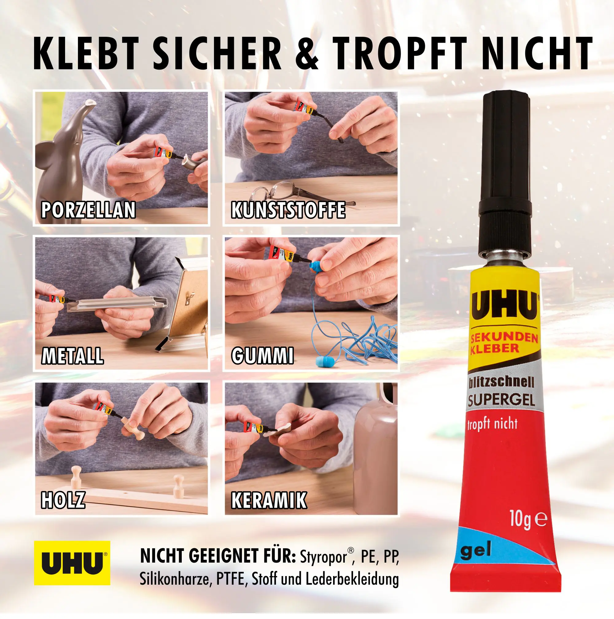 UHU Sekundenkleber blitzschnell Supergel 10 g