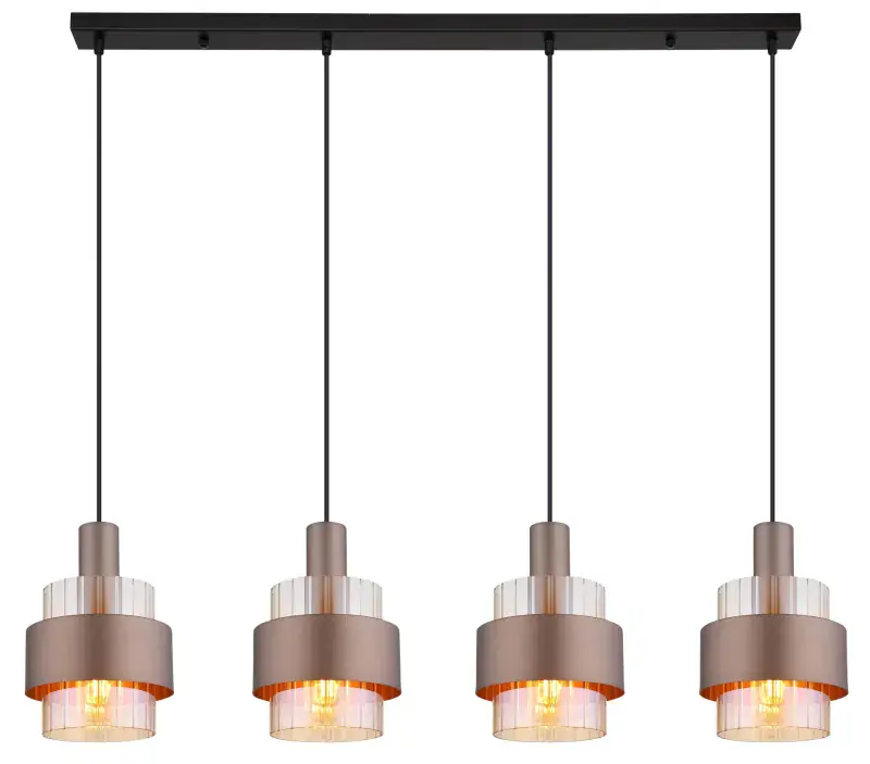 Globo Hängeleuchte Milley 110 x 150 cm bronze matt