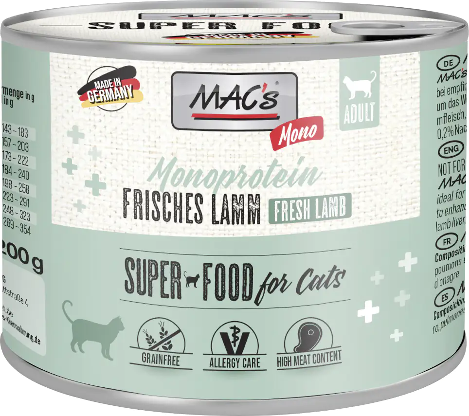 Macs Cat Mono Lamm 200 g