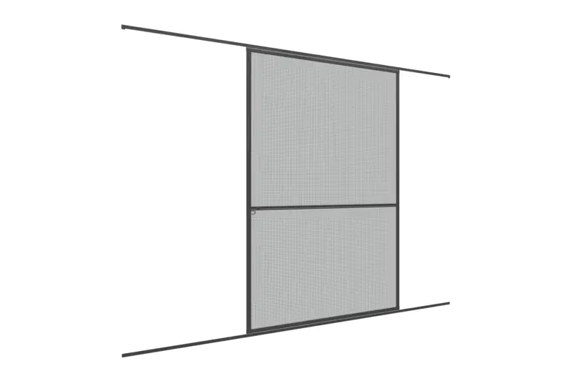Primaster Fliegenschutz-Schiebetür 120 x 240 cm anthrazit/anthrazit kürzbar