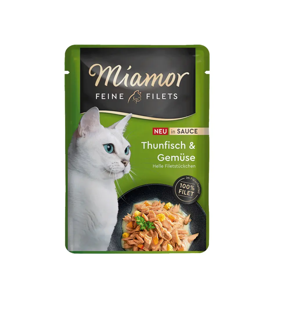 Miamor Katzennassfutter Feine Filets Thunfisch & Gemüse in Sauce 100 g