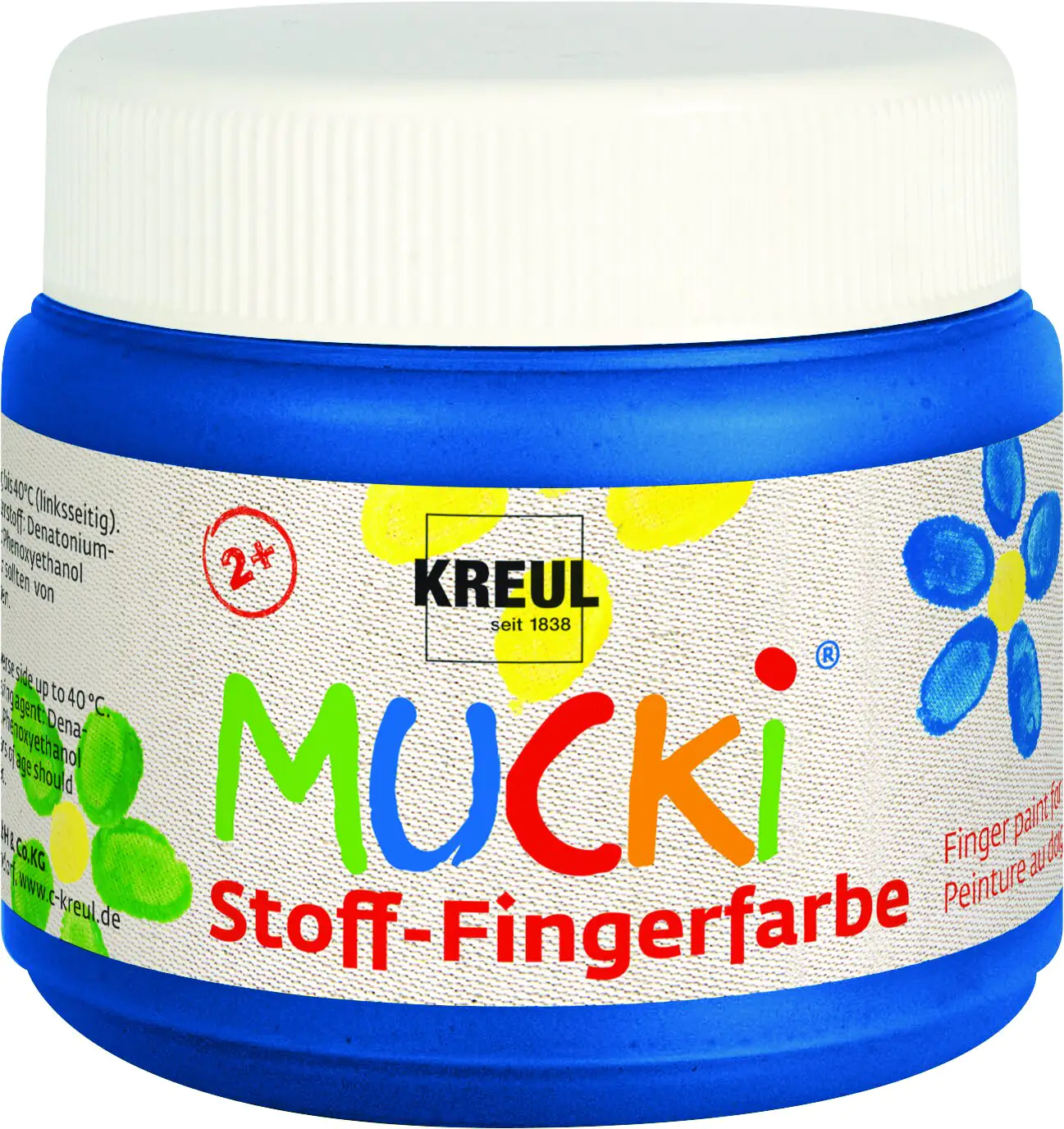 Kreul Mucki Stoff Fingerfarbe blau 150 ml