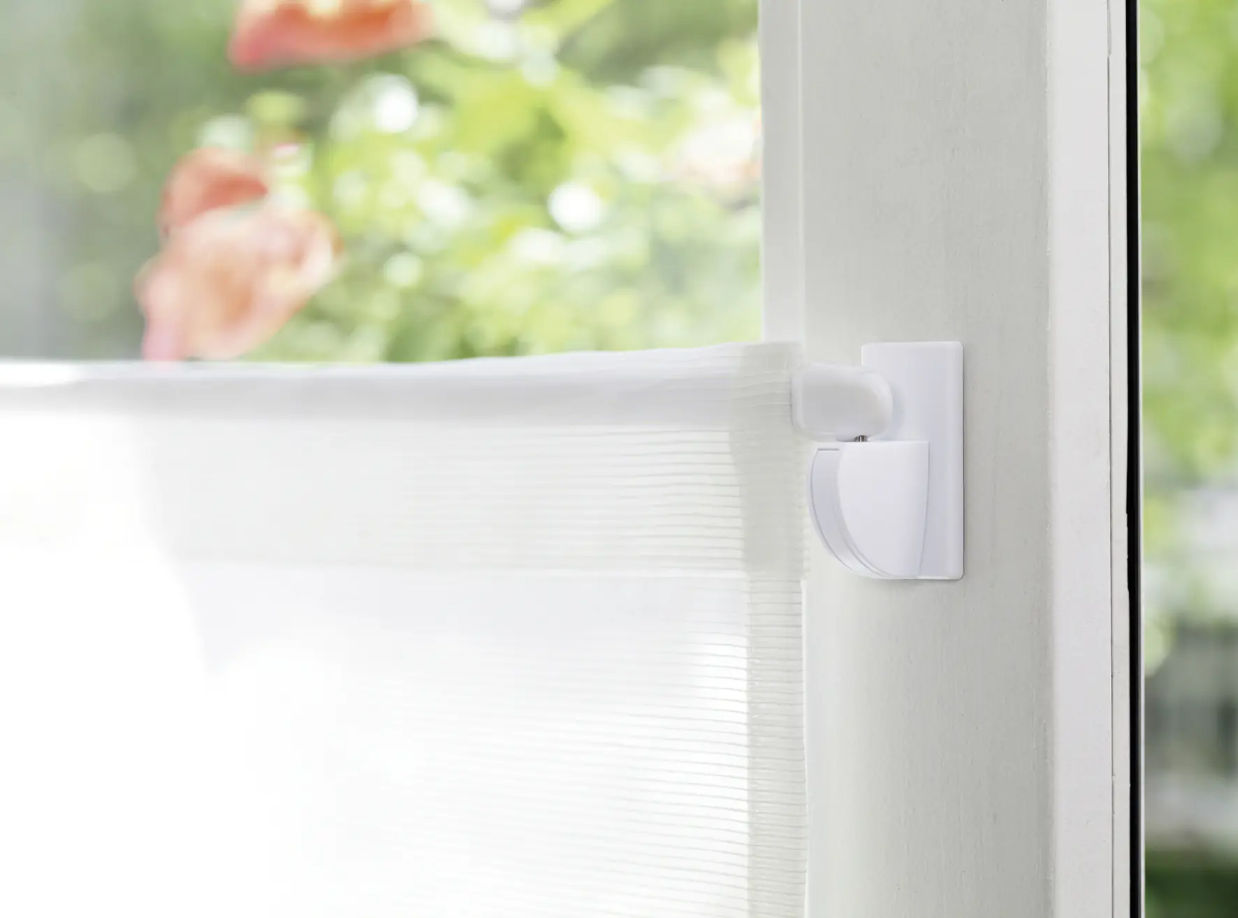 tesa Gardinenhaken Powerstrip 4er-Set, weiß