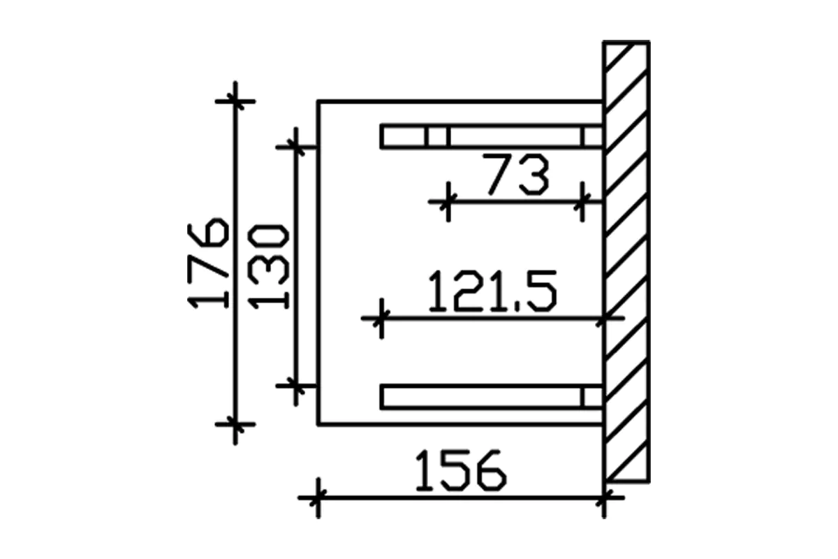 4018211016167_03 SKAN HOLZ Vordach Potsdam Typ 3 176 x 156 cm, lasiert in Eiche hell