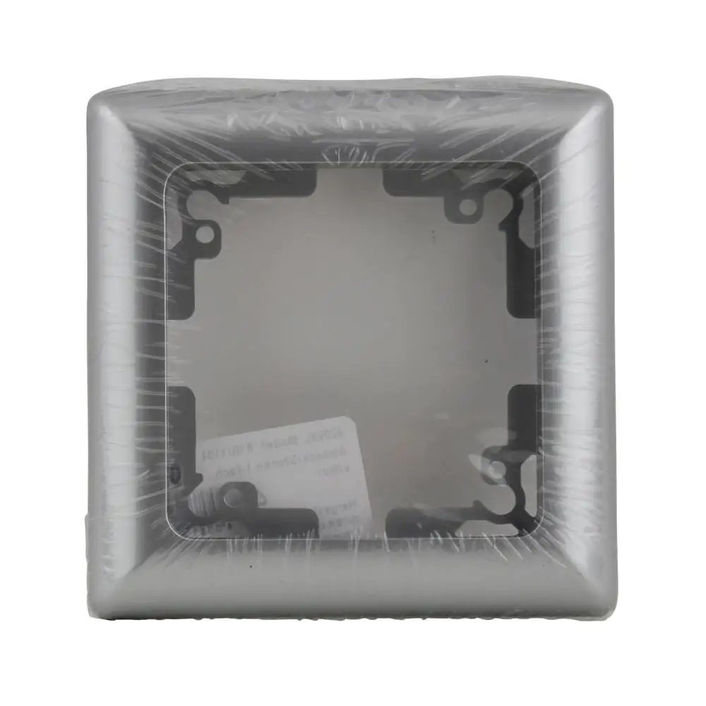 Unitec Abdeckrahmen 1-fach Genua silber