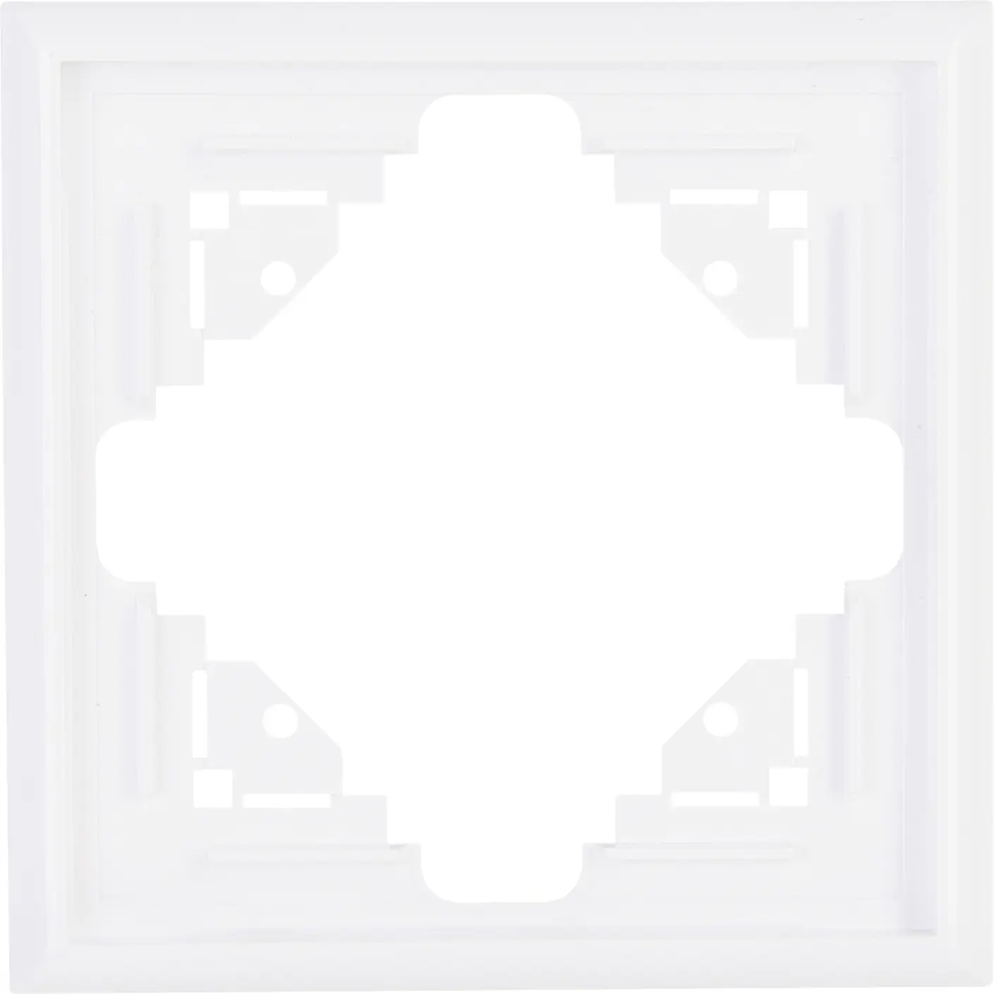 Kopp Abdeckrahmen 1-fach Malta, arktisweiß, 309113063