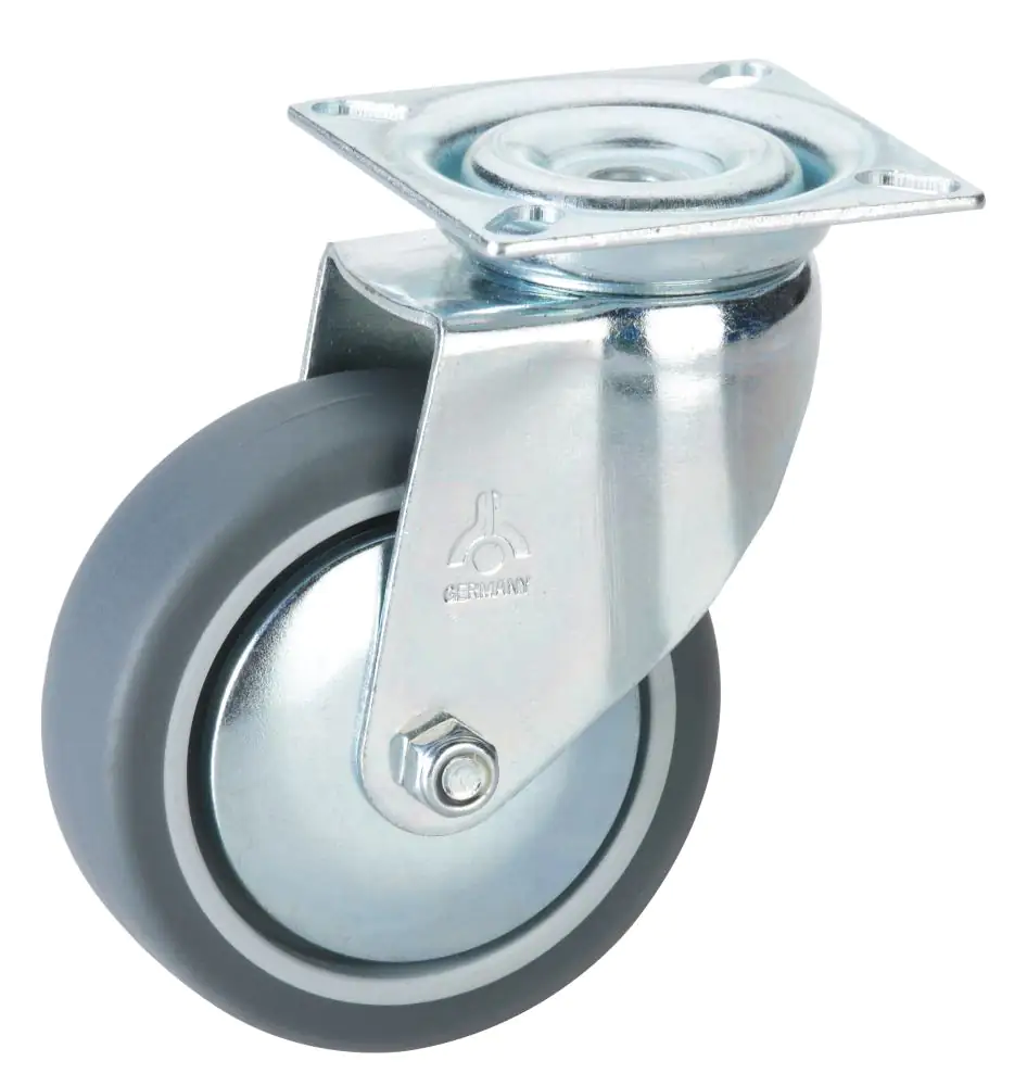 Lenkrolle mit Platte 36 x15 x 50 mm, Tragkr. 35kg