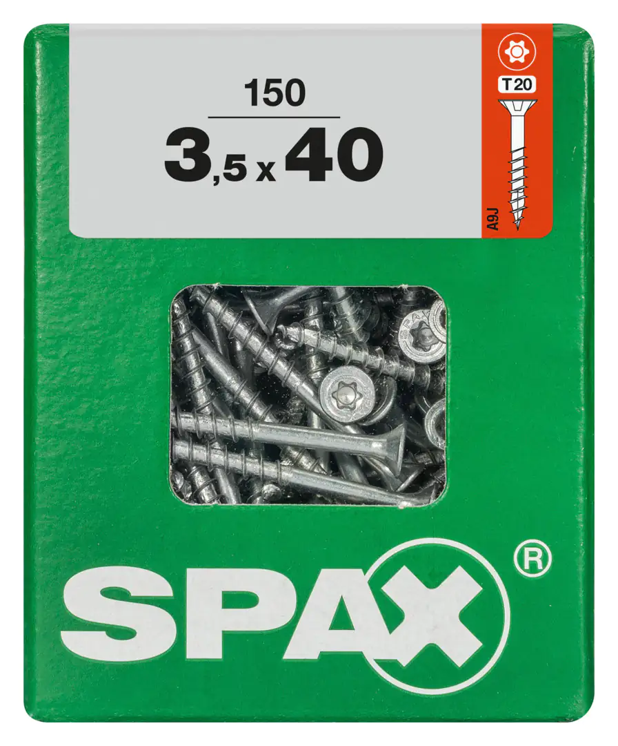 Spax Universalschrauben 3.5 x 40 mm TX 20 Senkkopf - 150 Stk.