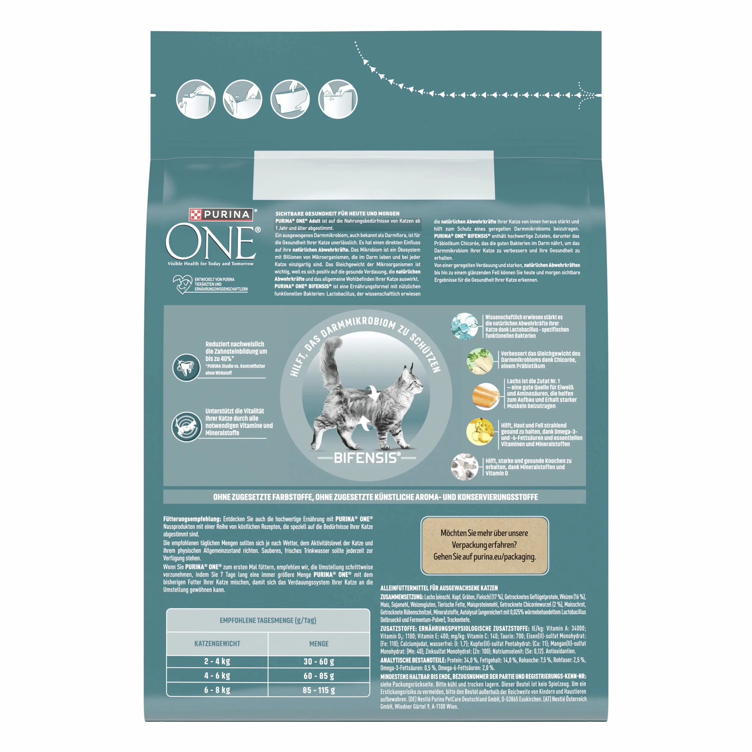 Purina One Katzenfutter Adult reich an Lachs 2,8 kg