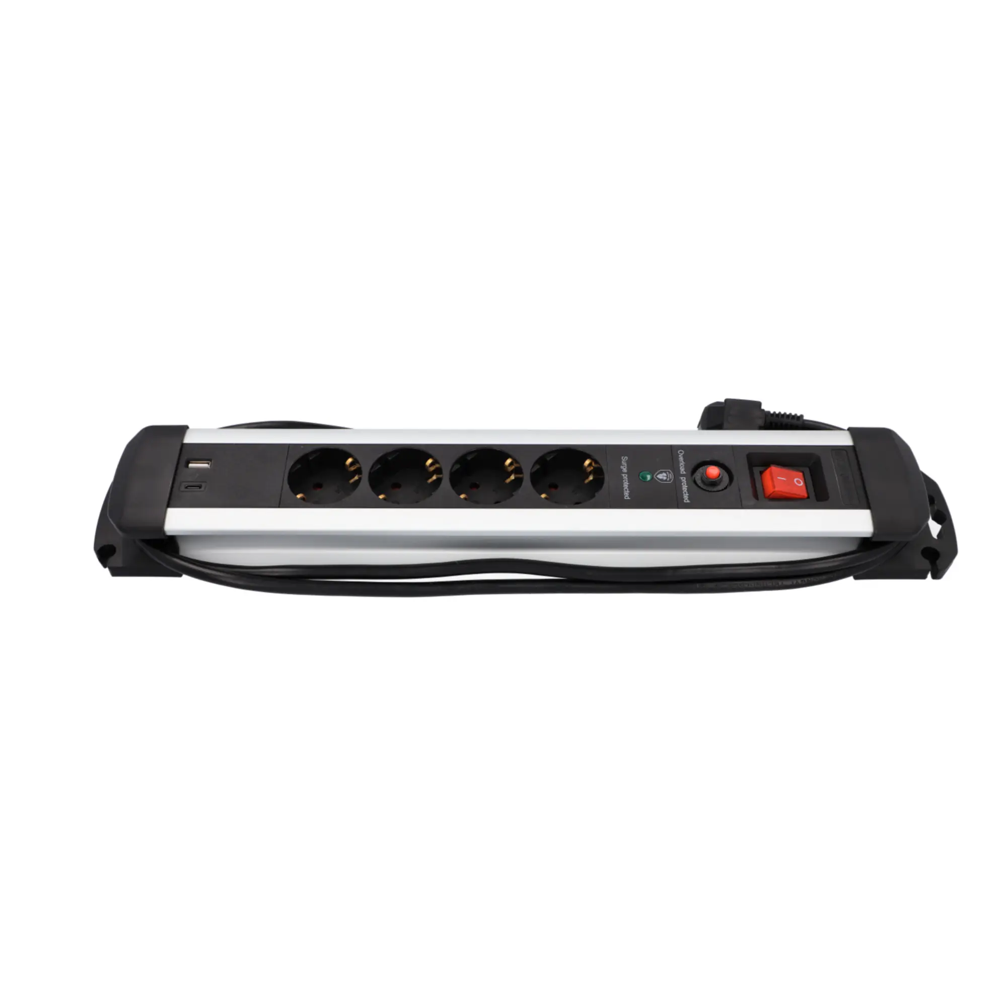 Unitec Tischsteckdose 4-fach mit Schalter & Überspannungsschutz 2 m Unitec Tischsteckdose 4-fach mit Schalter & Überspannungsschutz 2 m