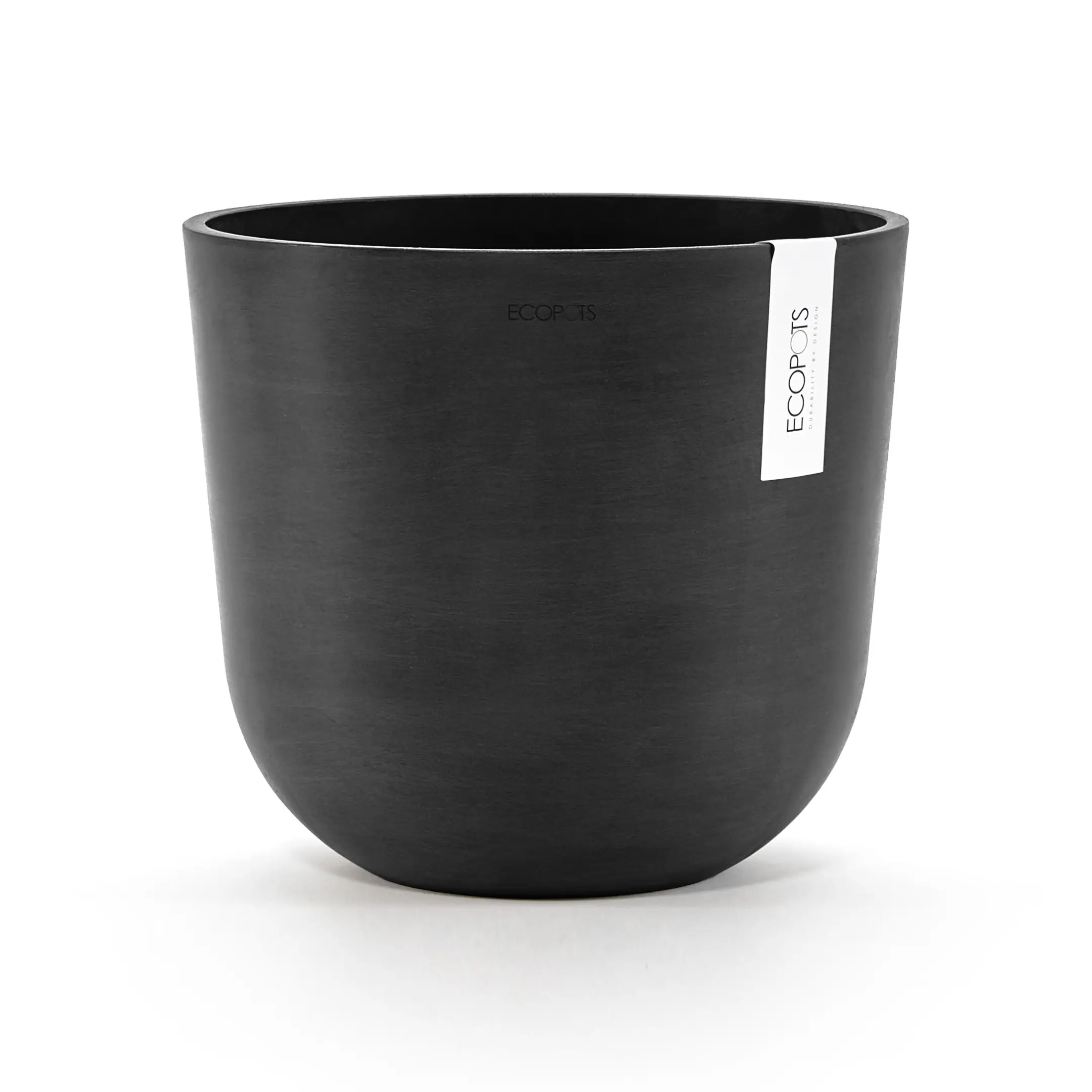 Ecopots Pflanztopf Oslo Ø 25 x 21,8 cm dunkelgrau